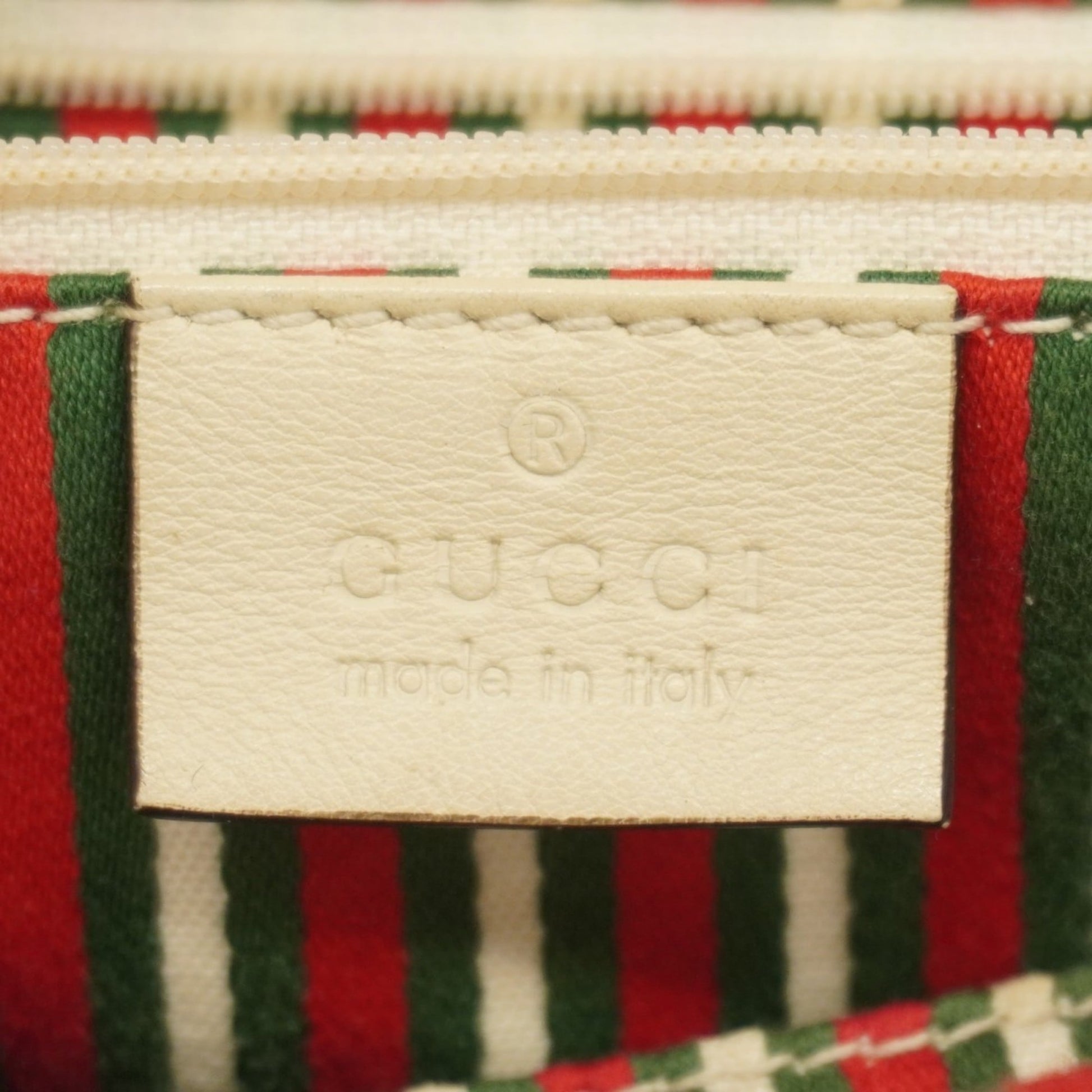 Gucci Beige Brown Canvas Tote Bag