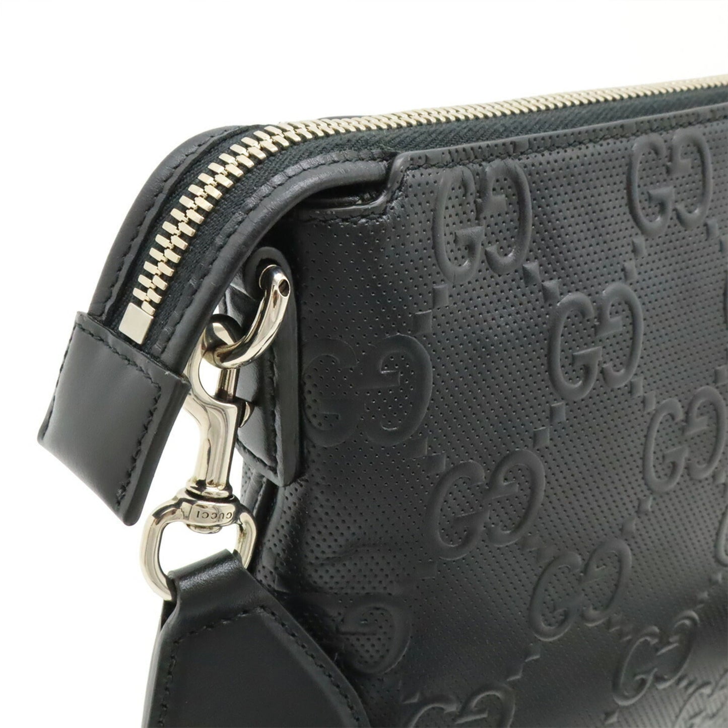Gucci Black Leather Clutch Bag Shoulder Bag
