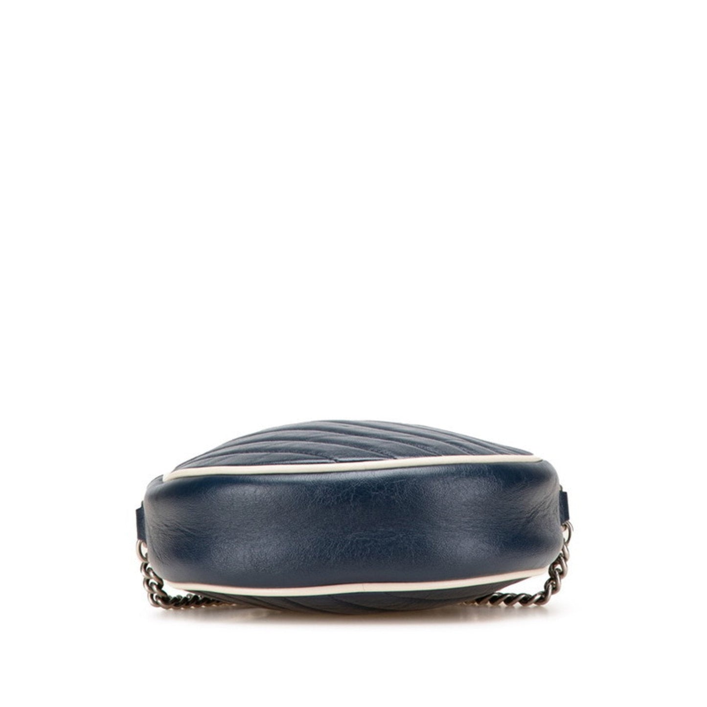 Gucci Navy Leather Shoulder Bag