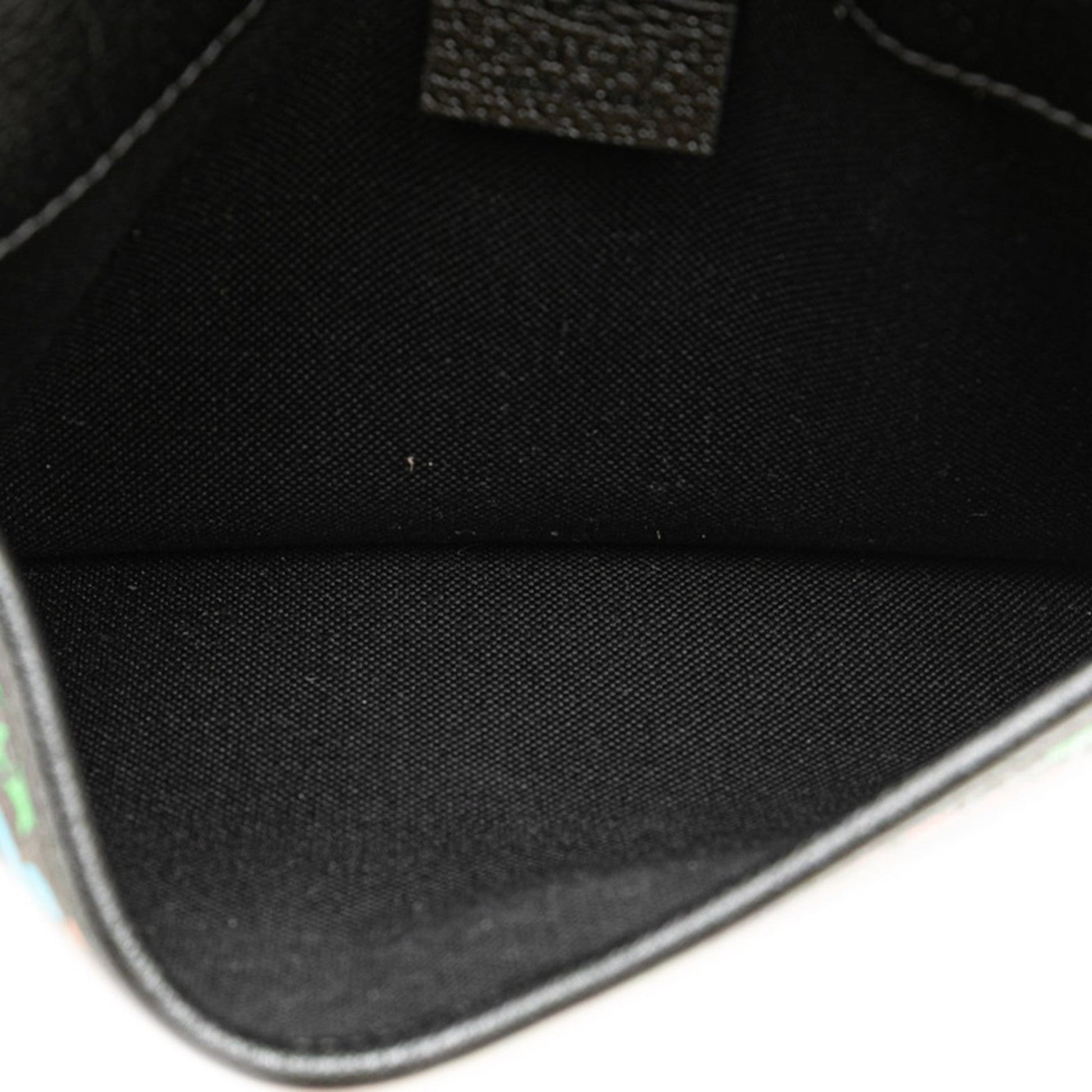 Gucci Black Multi-Color Pvc Leather Sling Bag