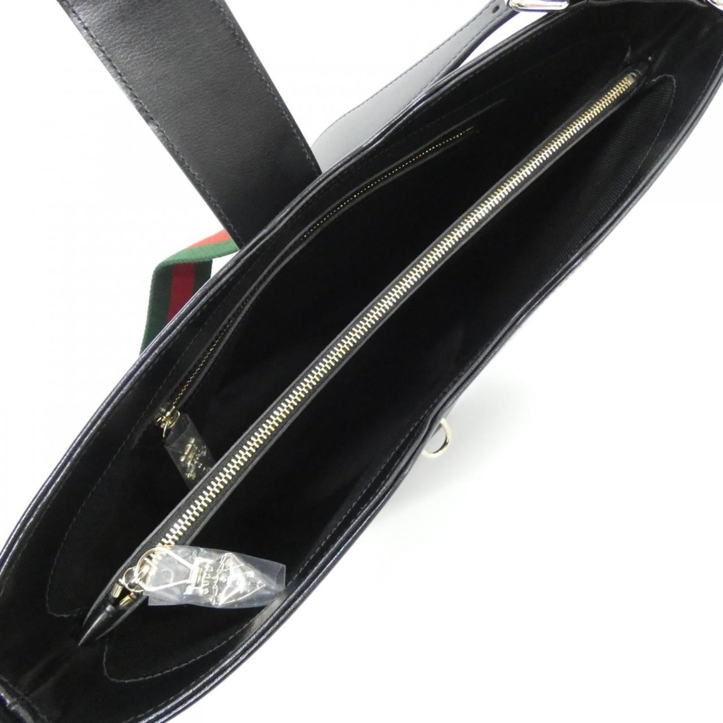 Gucci Black Leather Shoulder Bag