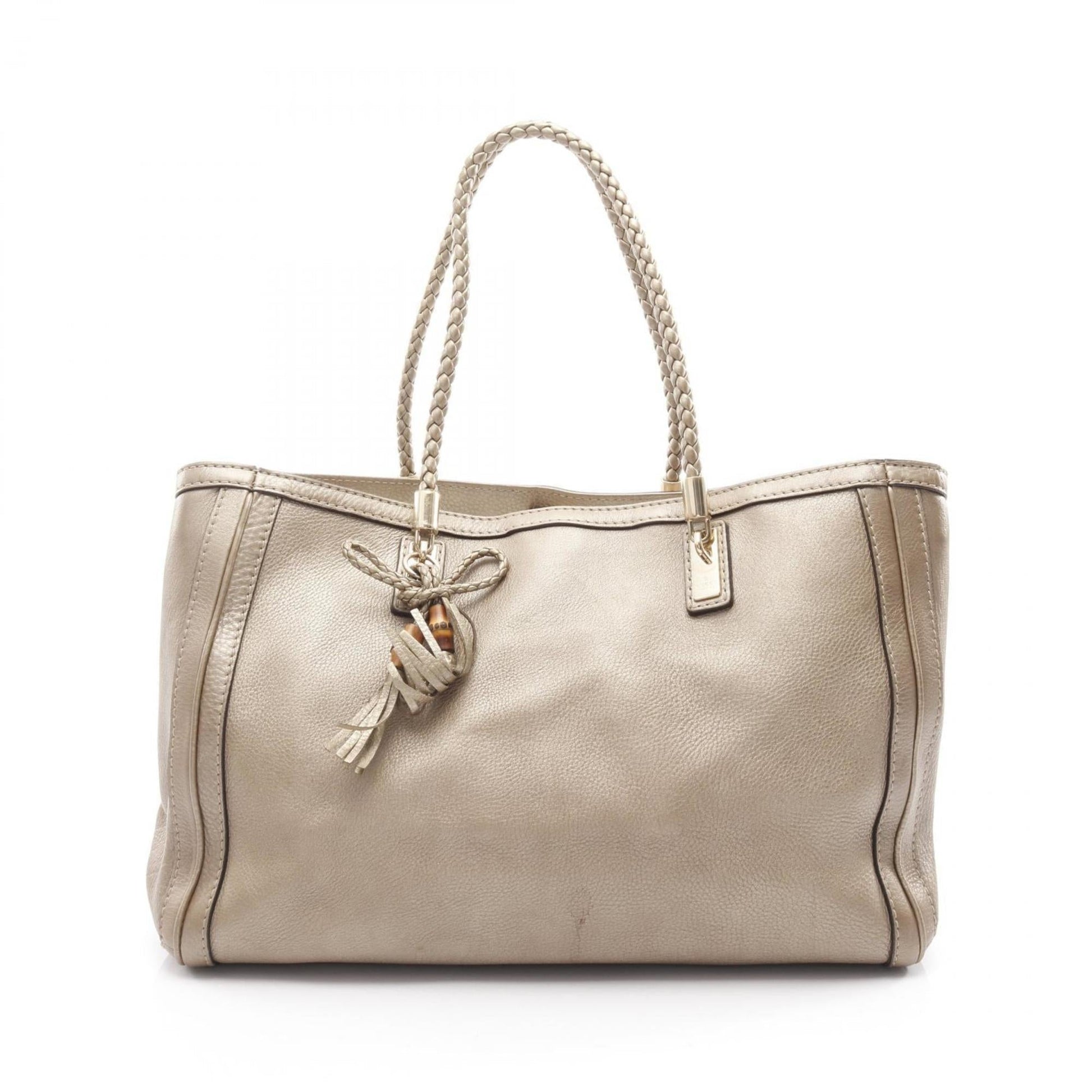 Gucci Gold Leather Tote Bag