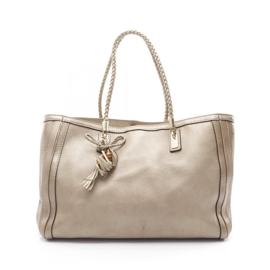 Gucci Gold Leather Tote Bag