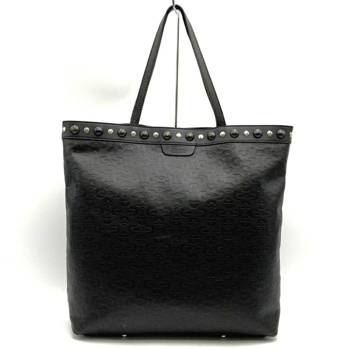 Gucci Horsebit Brown Leather Handbag Tote Bag