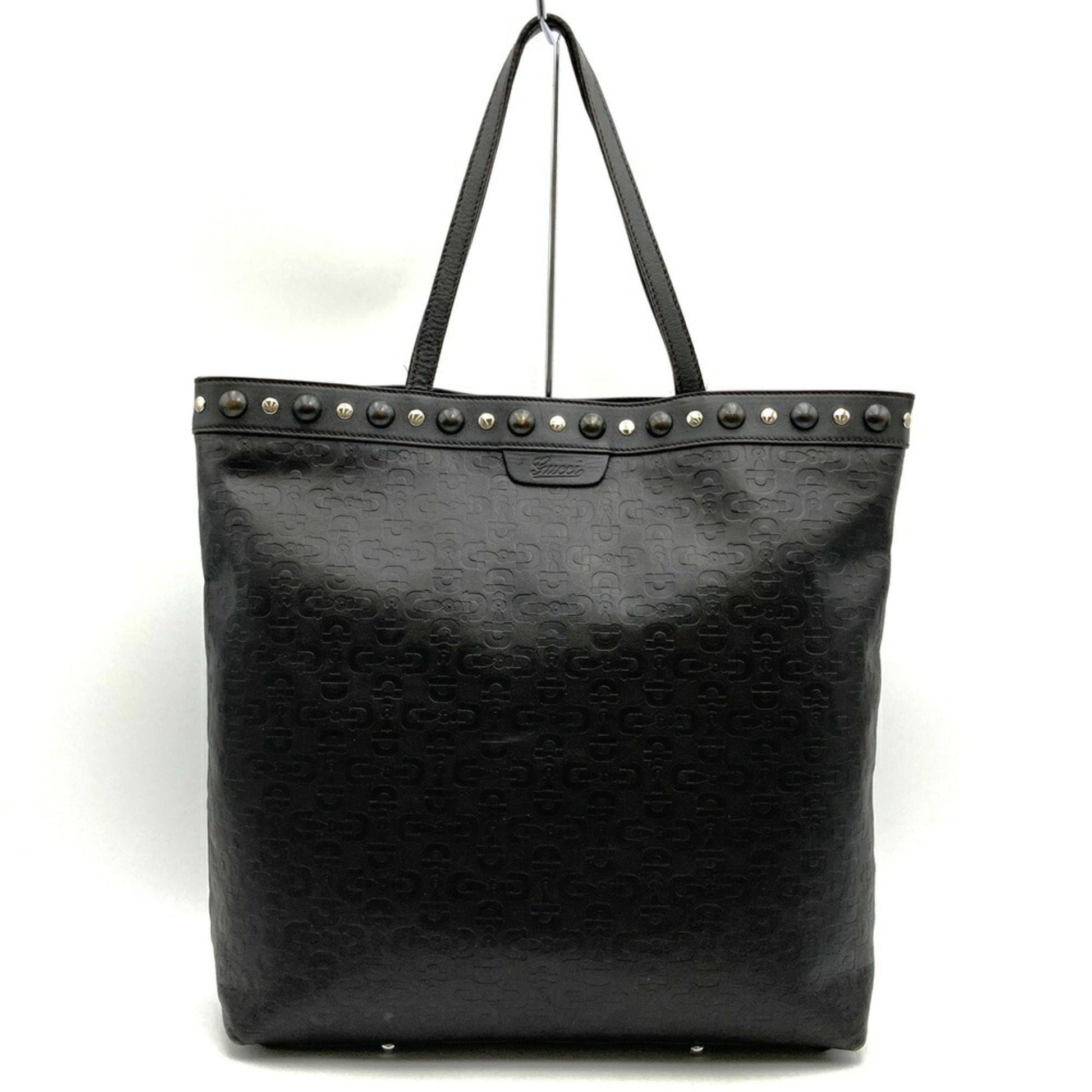 Gucci Horsebit Brown Leather Handbag Tote Bag