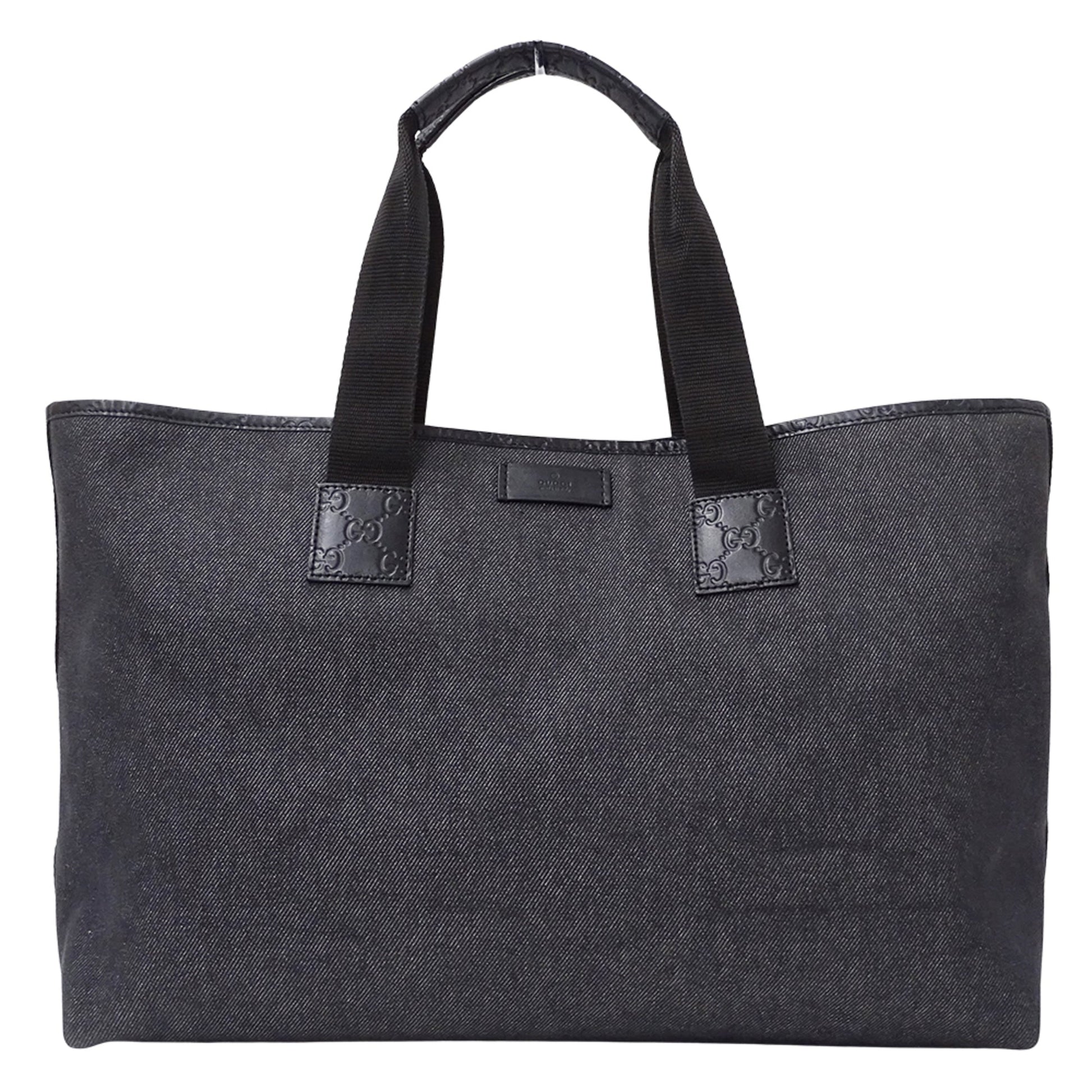 Gucci Black Denim Tote Bag