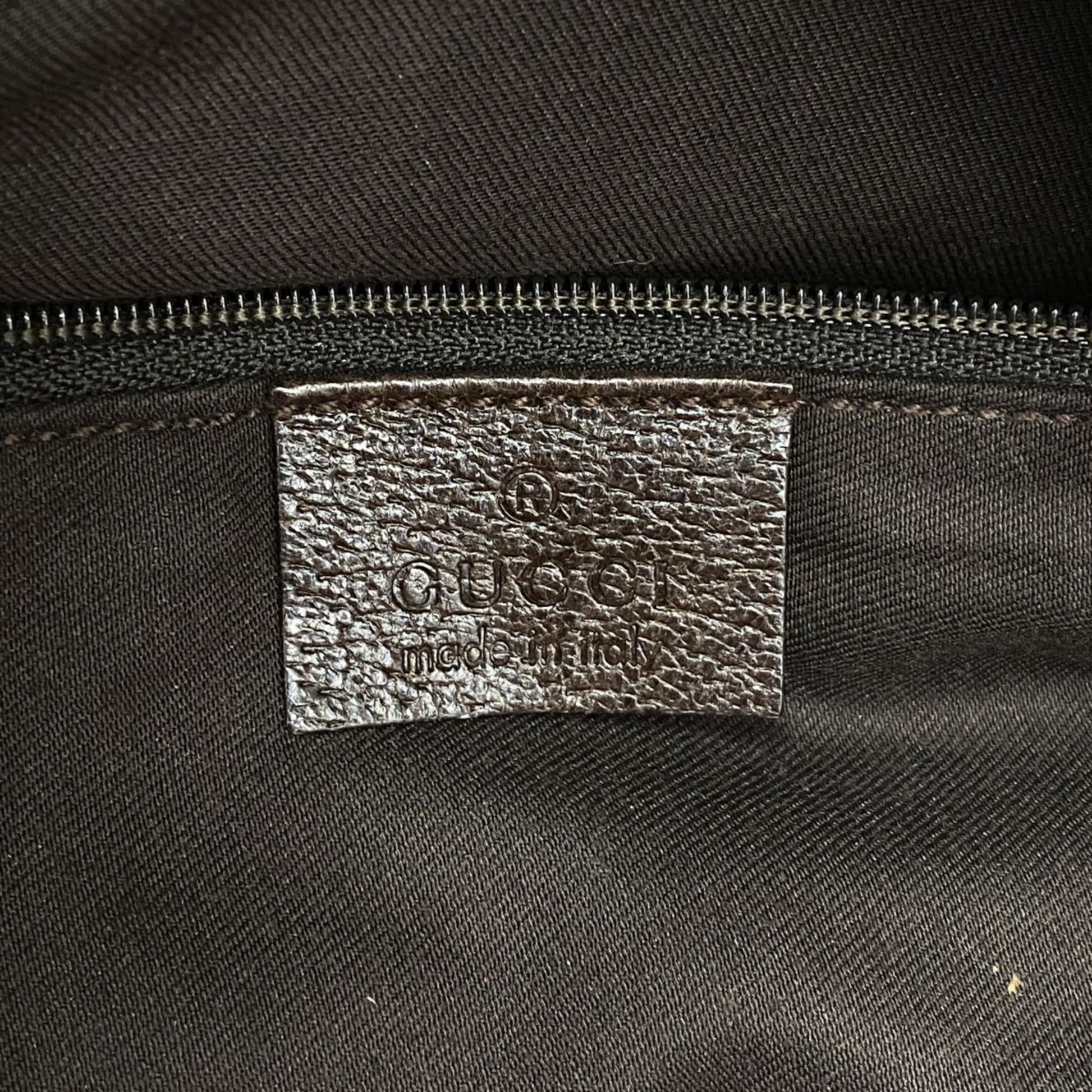 Gucci Brown Canvas Tote Bag