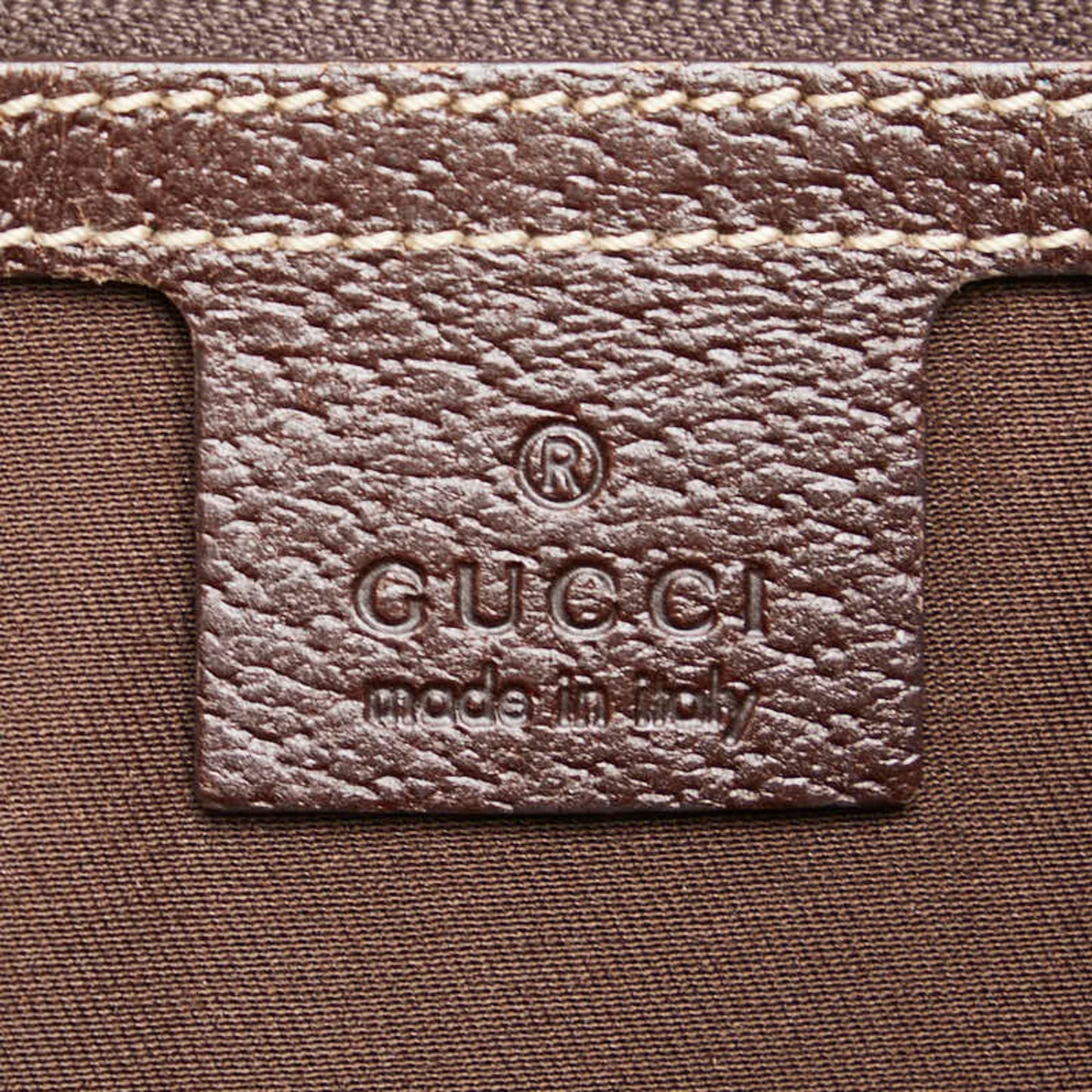 Gucci Gg Canvas Beige Brown Gg Canvas Leather Shoulder Bag Tote Bag