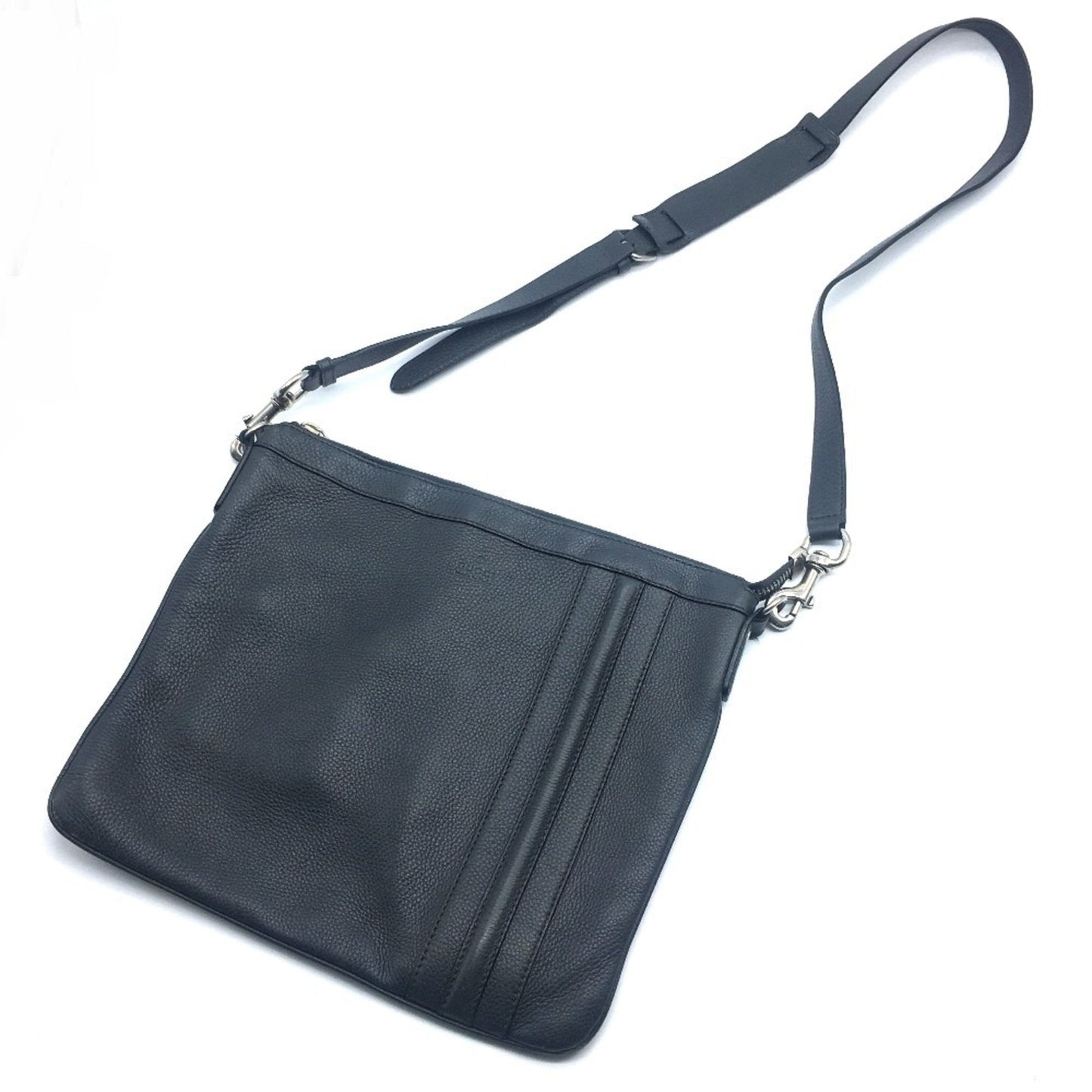 Gucci Dark Gray Leather Shoulder Bag