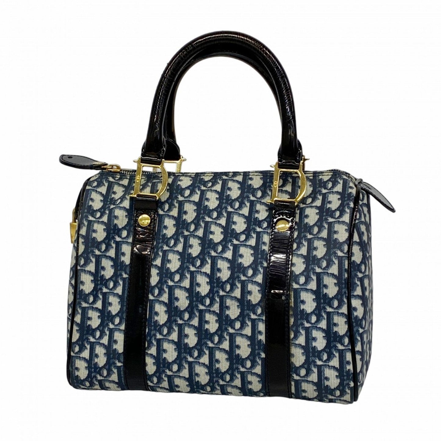 Dior Handbag Christian Pvc Blue Navy