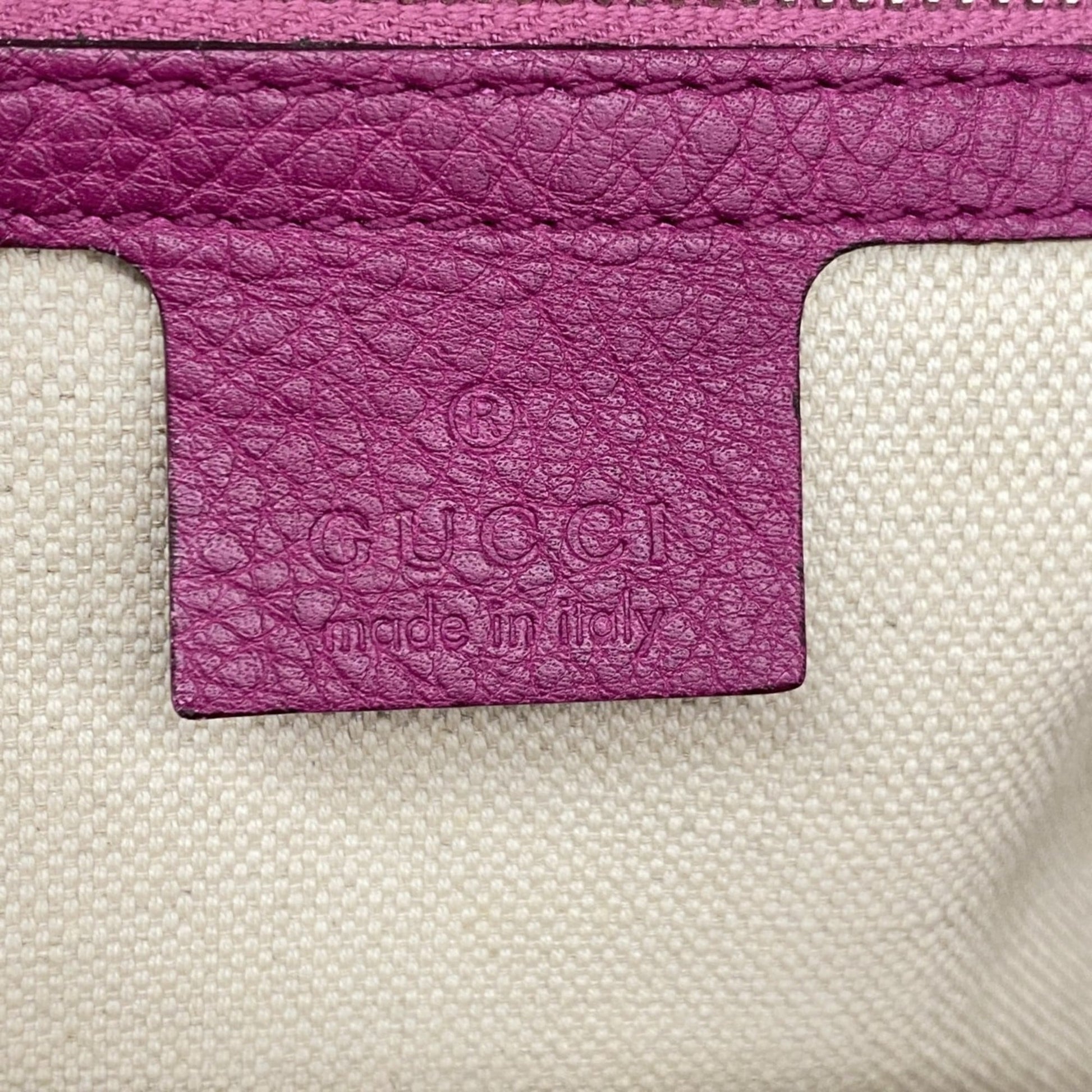 Gucci Purple Leather Handbag