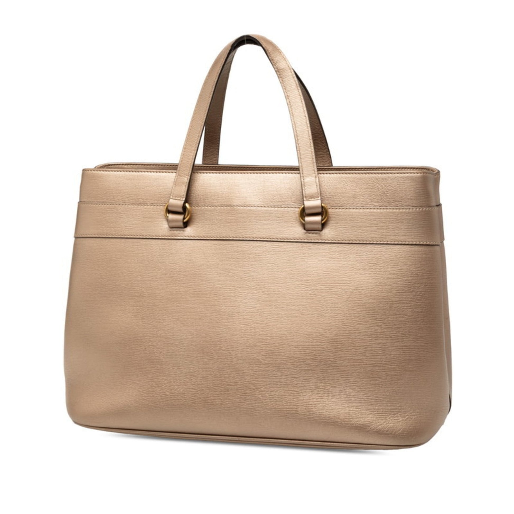 Gucci Pink Pink Beige Leather Shoulder Bag Tote Bag