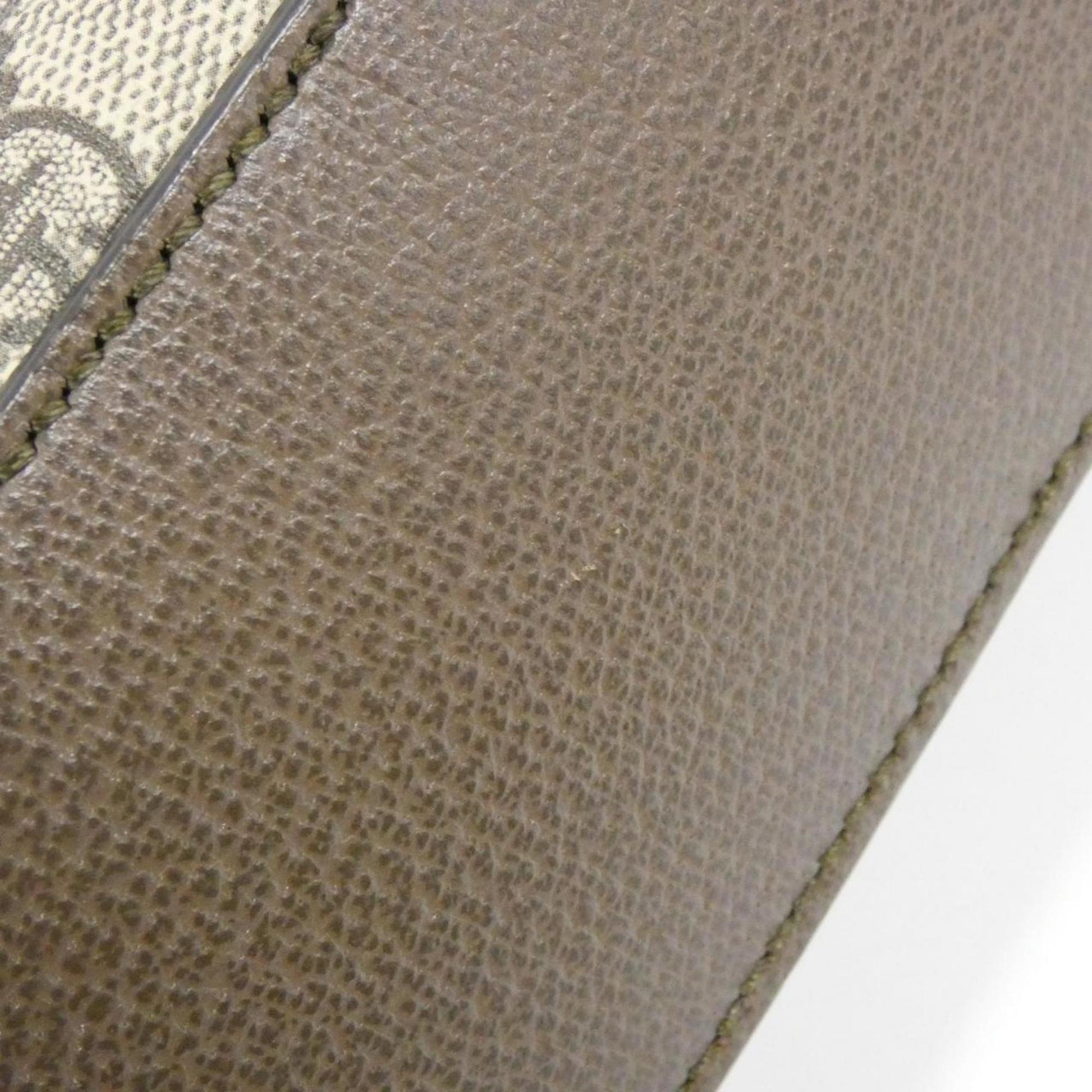 Gucci Beige Brown Gg Supreme Leather Shoulder Bag