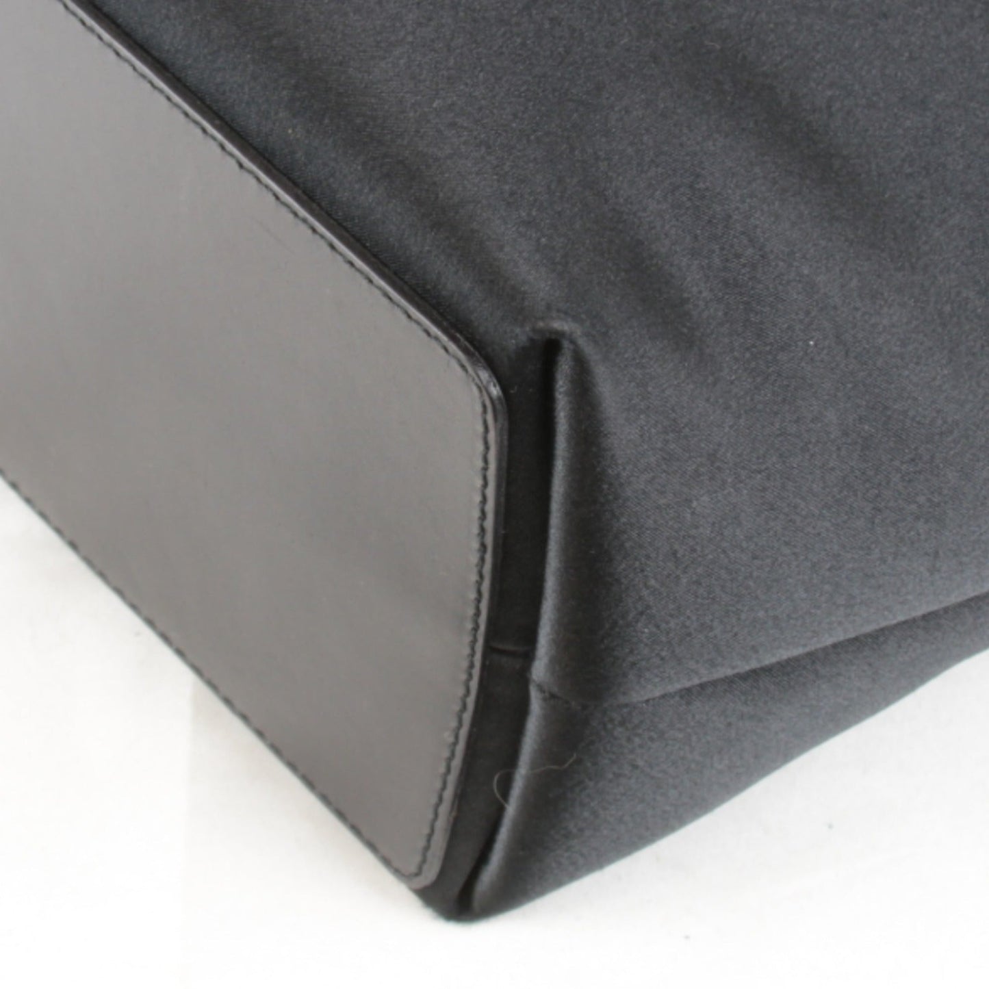 Gucci Black Satin Tote Bag