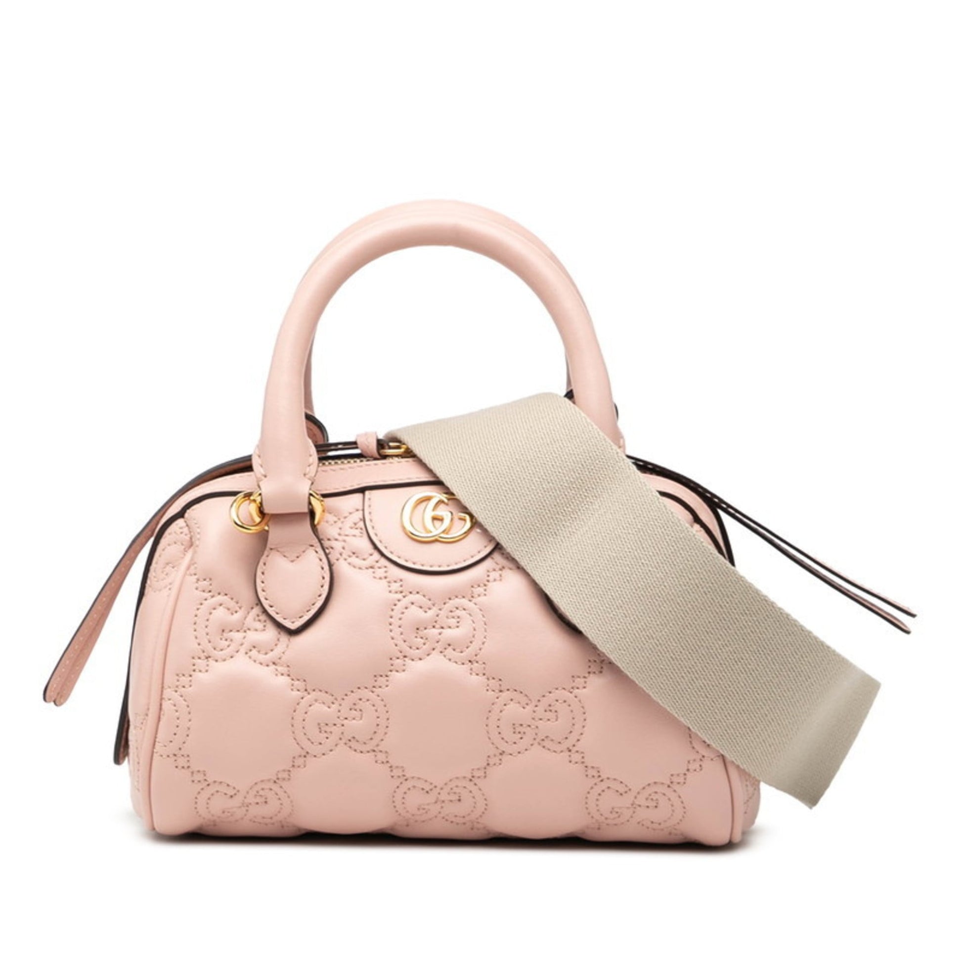Gucci Pink Leather Handbag Shoulder Bag