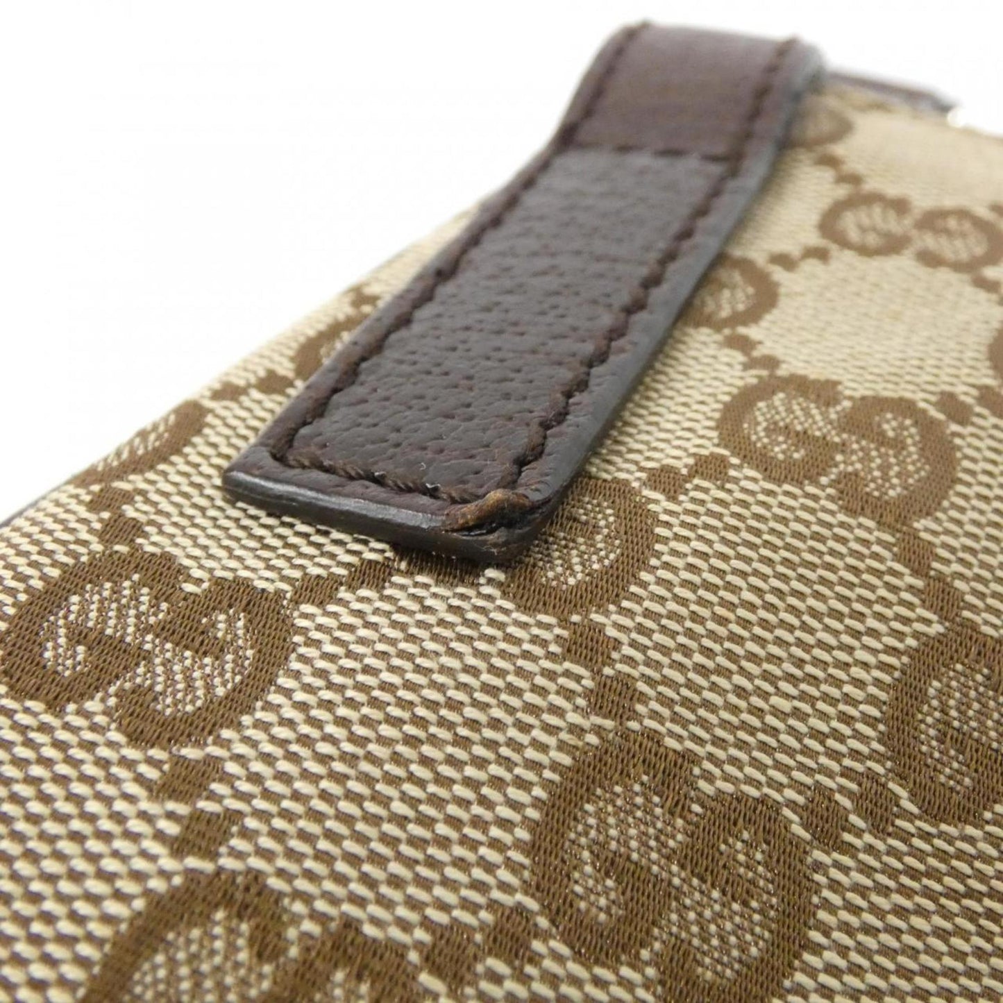 Gucci Gg Canvas Beige Dark Brown Gg Canvas Shoulder Bag