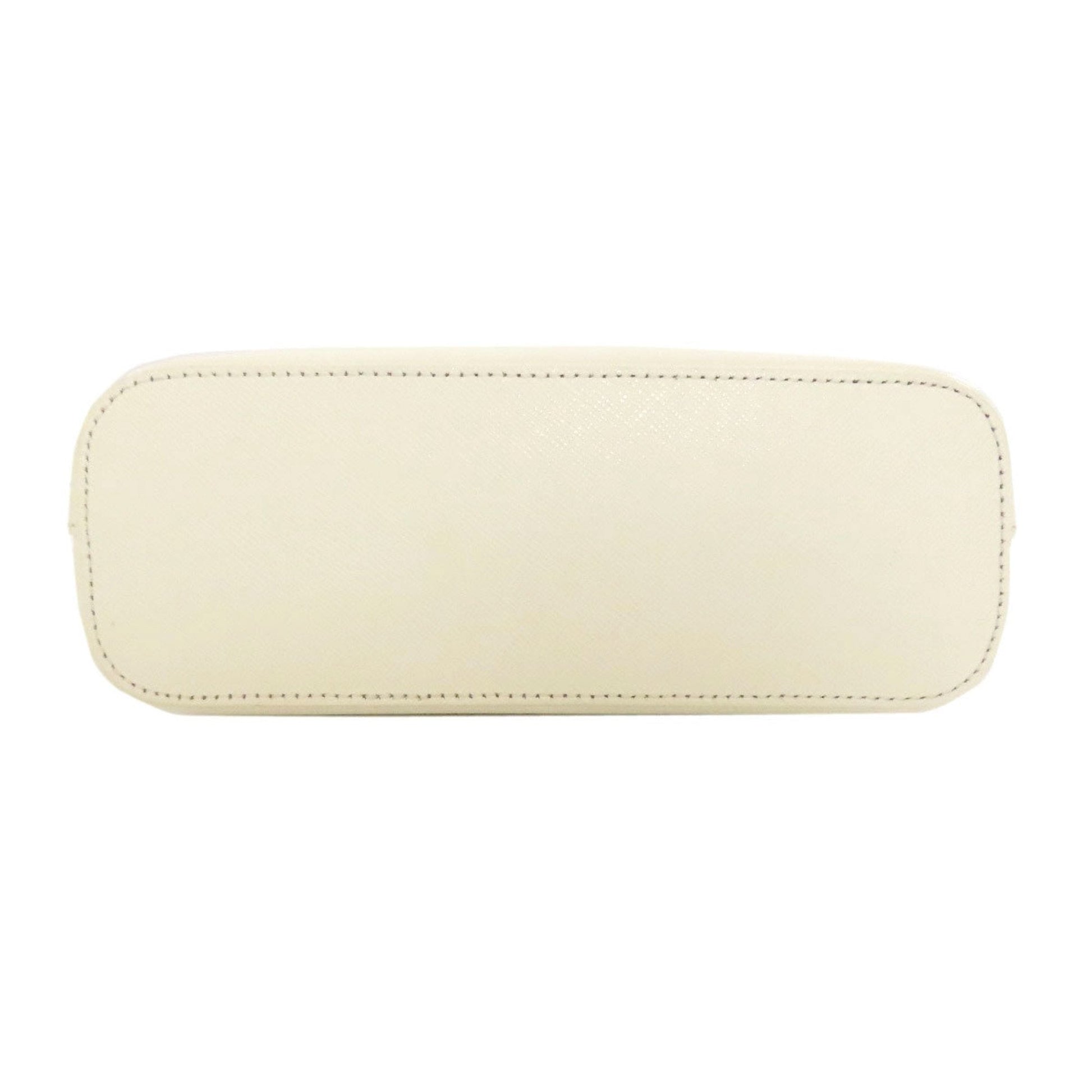 Burberry Shoulder Bag Leather Canvas Beige