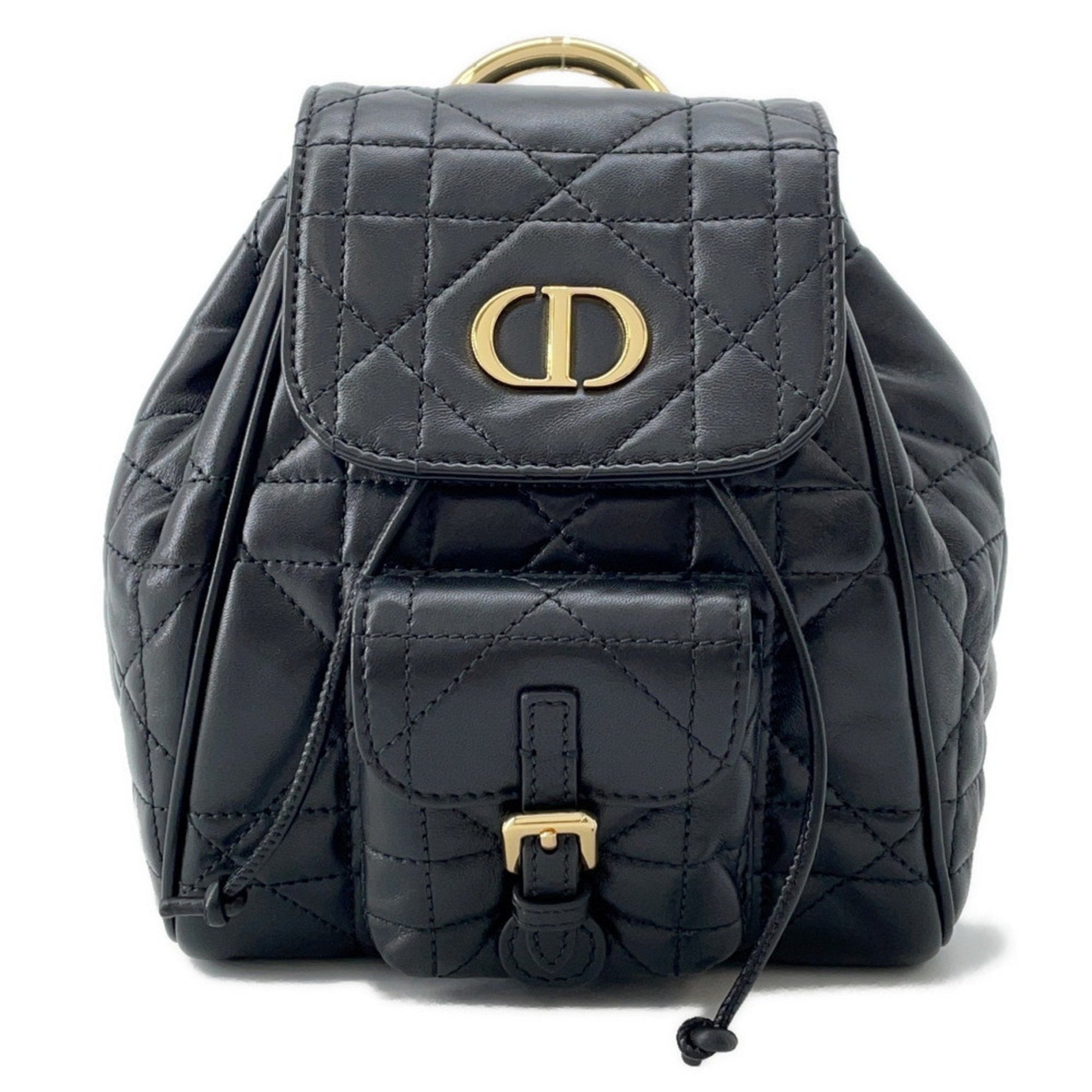 Dior Handbag Christian Backpack 2 Leather Black