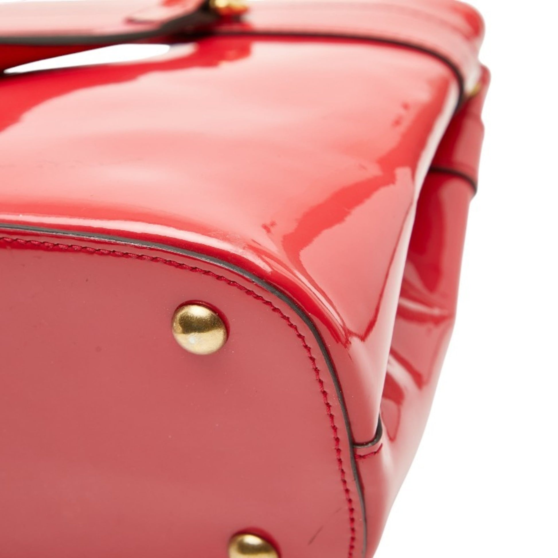 Gucci Pink Patent Leather Handbag
