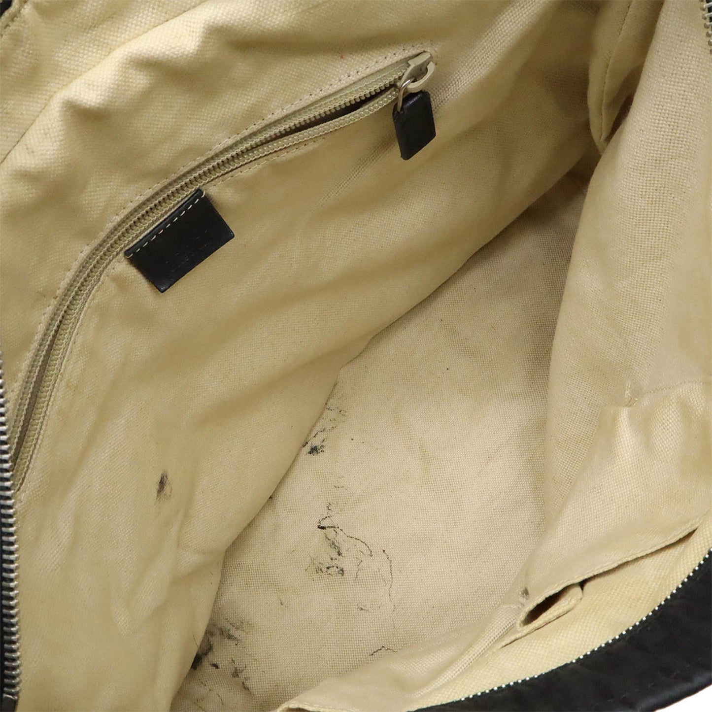 Gucci Black Nylon Leather Shoulder Bag