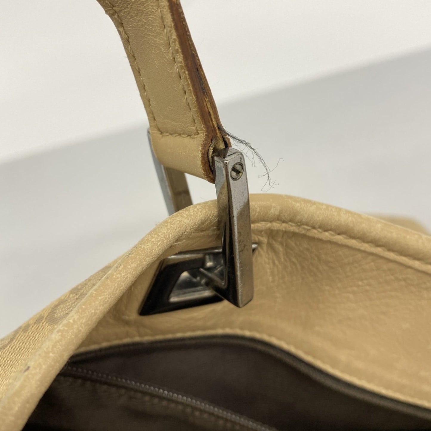 Gucci Beige Canvas Tote Bag