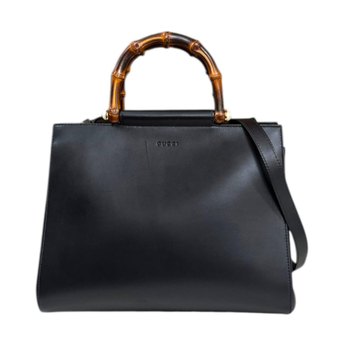Gucci Black Bamboo Shoulder Bag