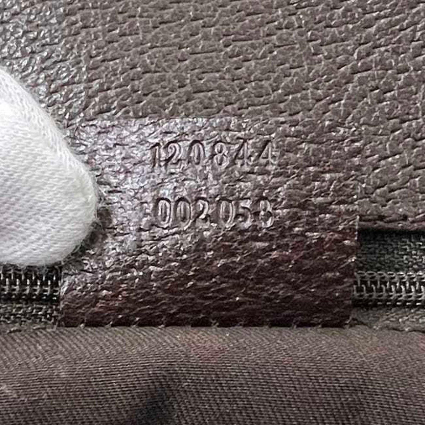 Gucci Beige Brown Canvas Leather Handbag Tote Bag