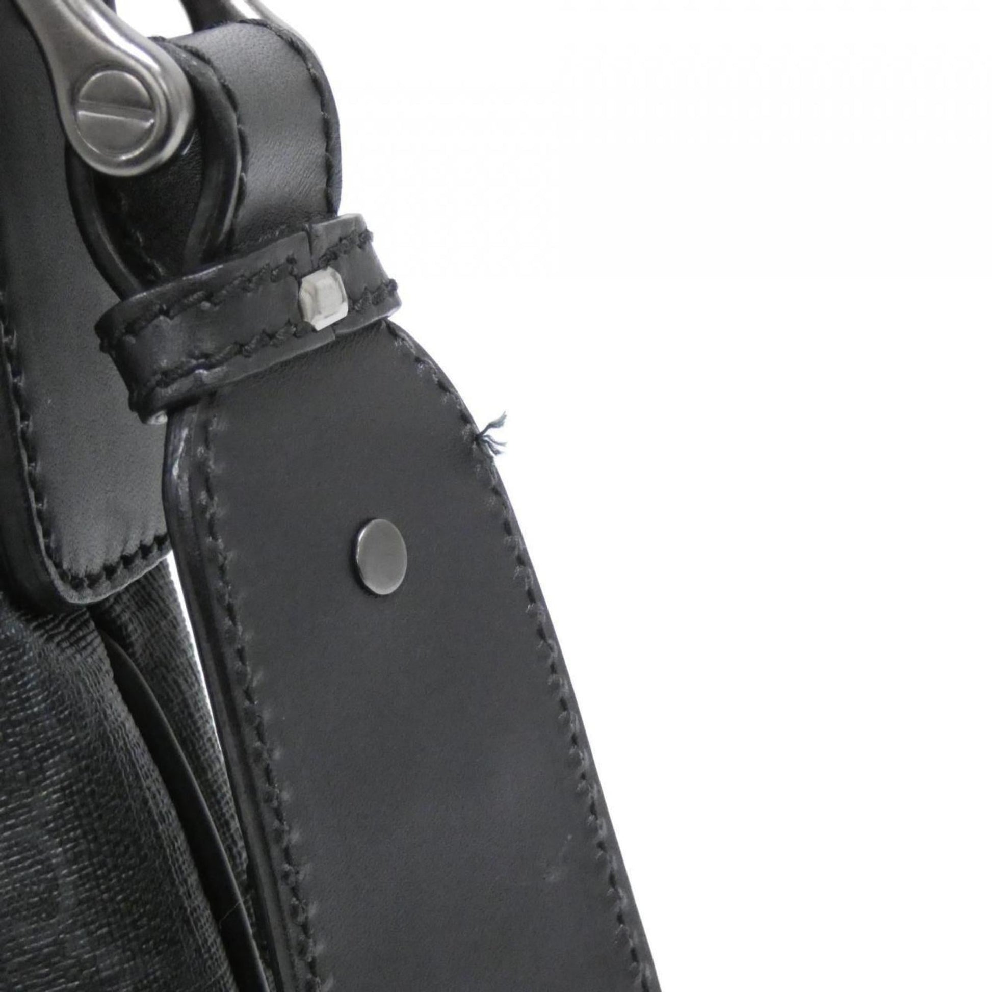 Gucci Black Gray Gg Supreme Shoulder Bag