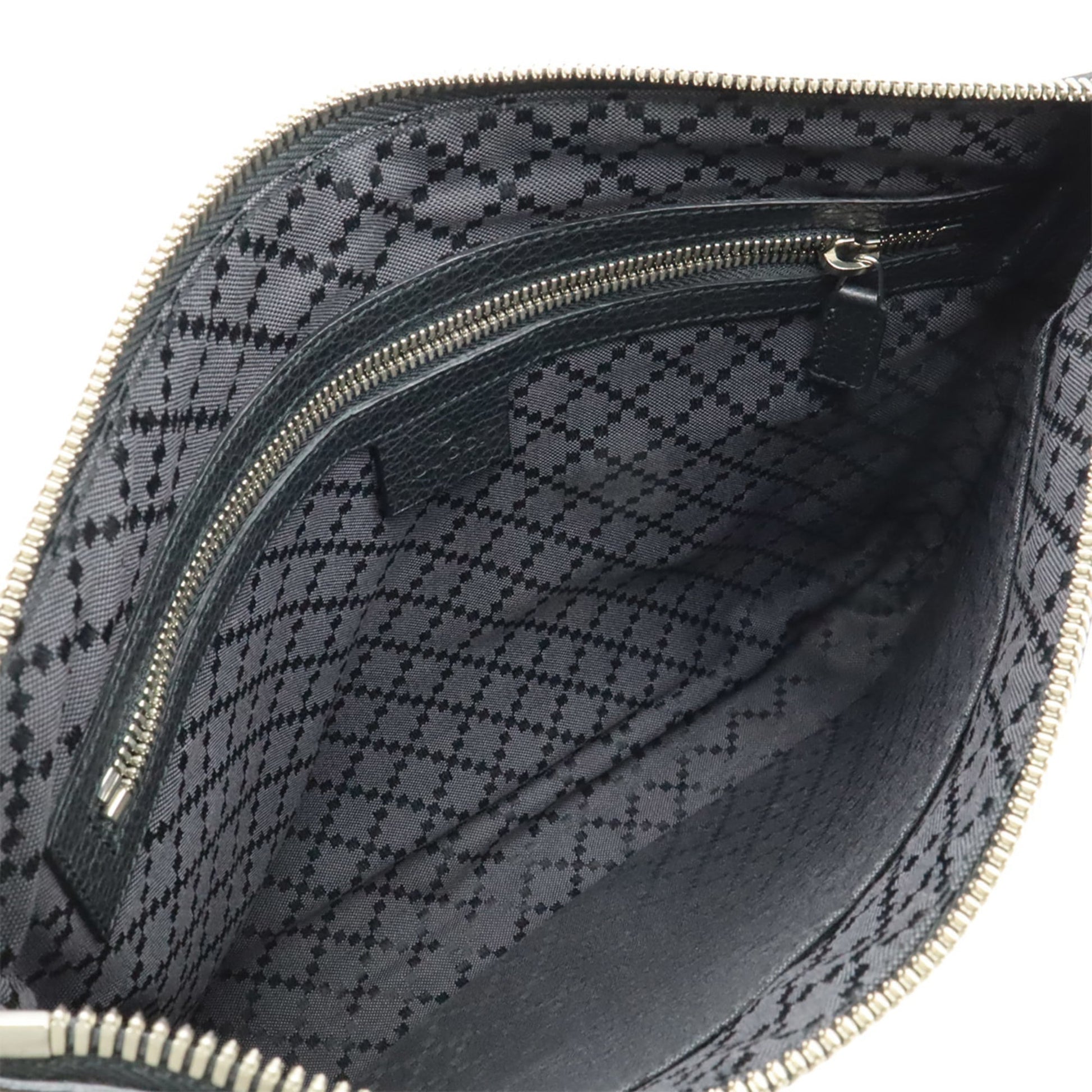 Gucci Black Leather Clutch Bag