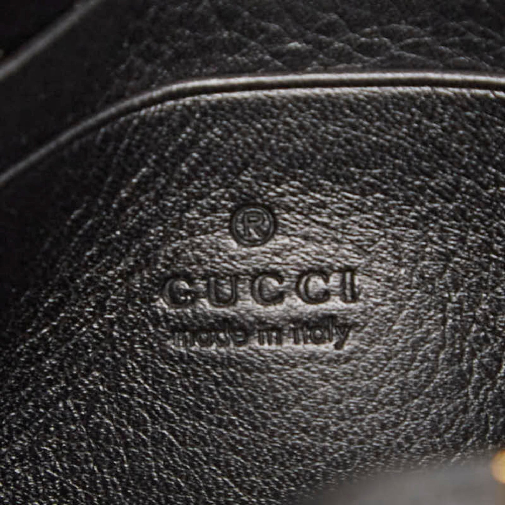 Gucci Black Leather Shoulder Bag