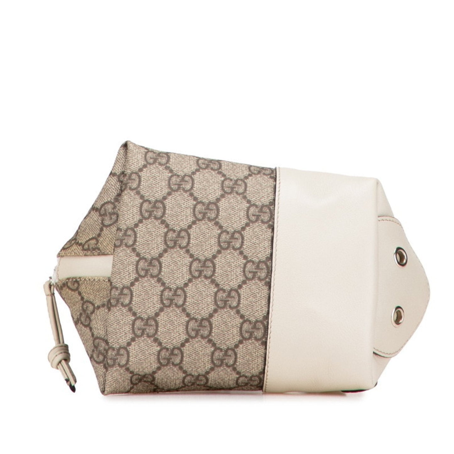 Gucci Beige Pvc Leather Handbag