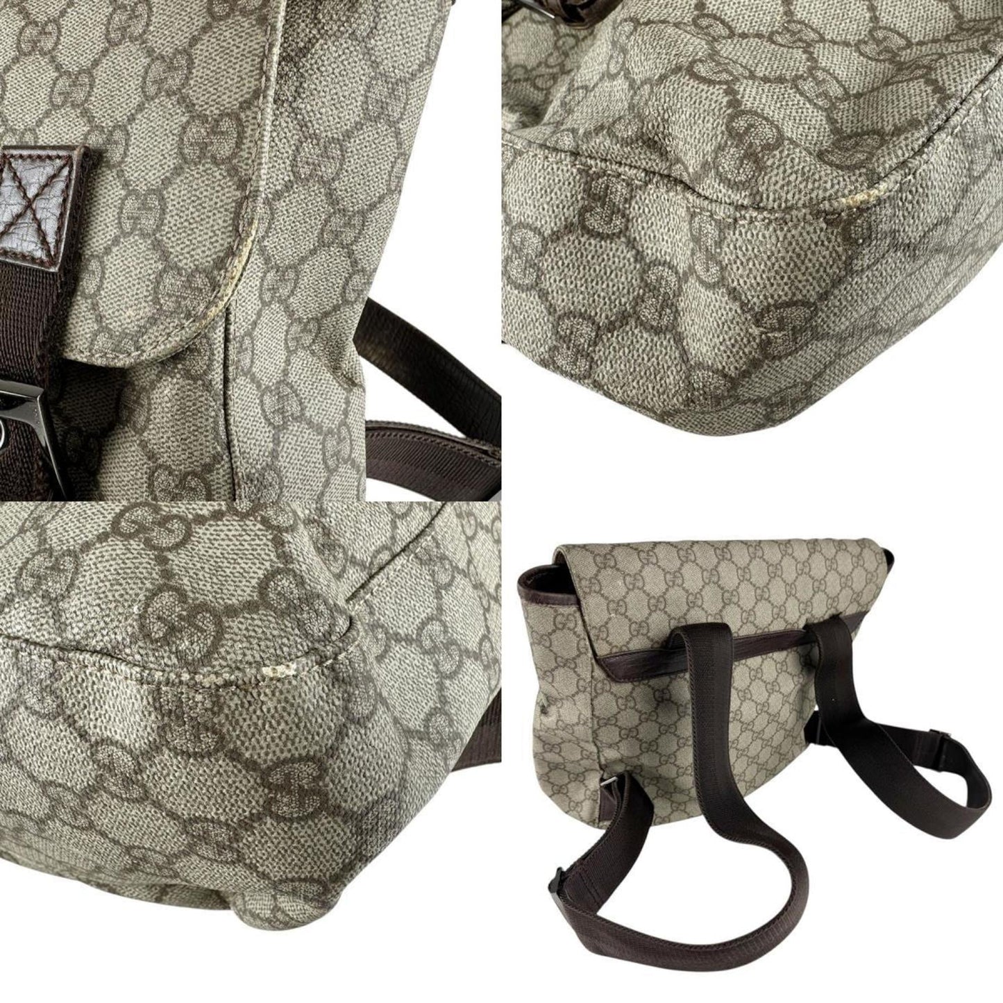 Gucci Brown Gg Supreme Backpack
