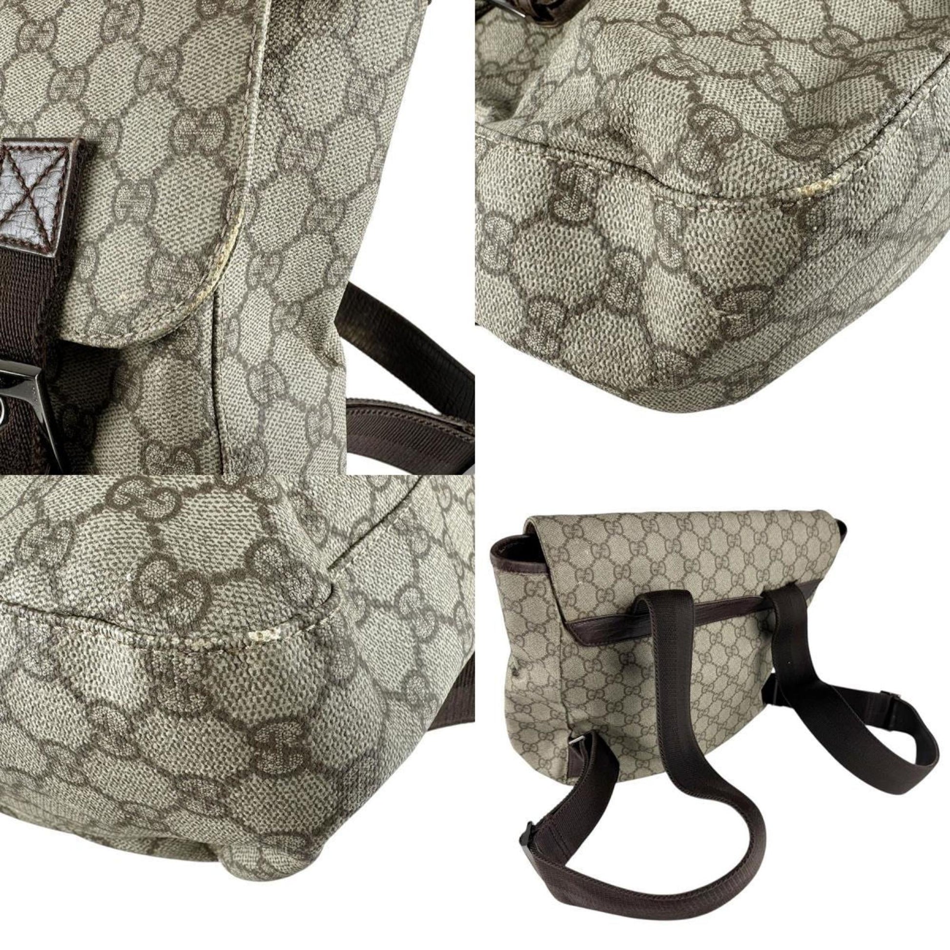 Gucci Brown Gg Supreme Backpack