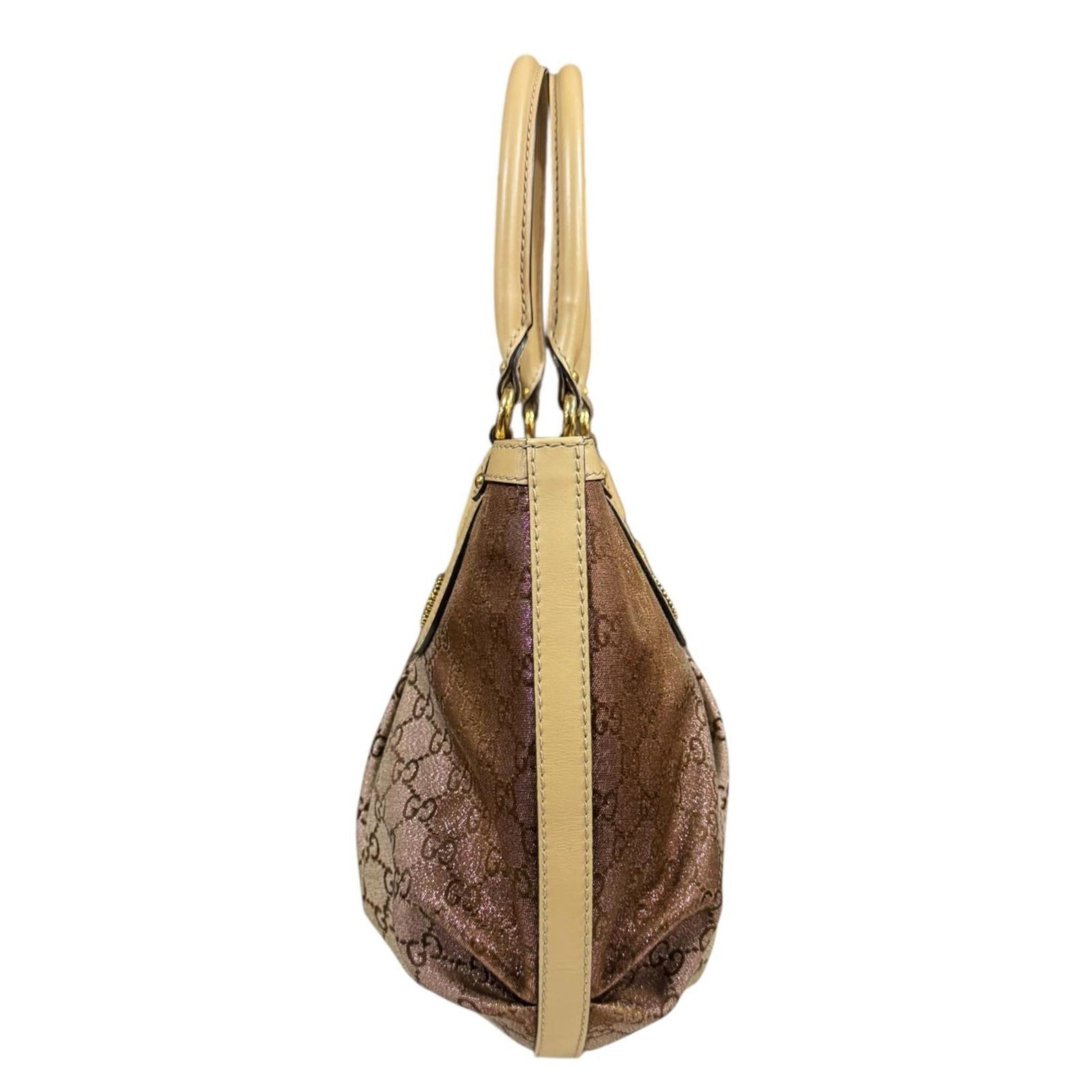 Gucci Beige Gg Canvas Handbag