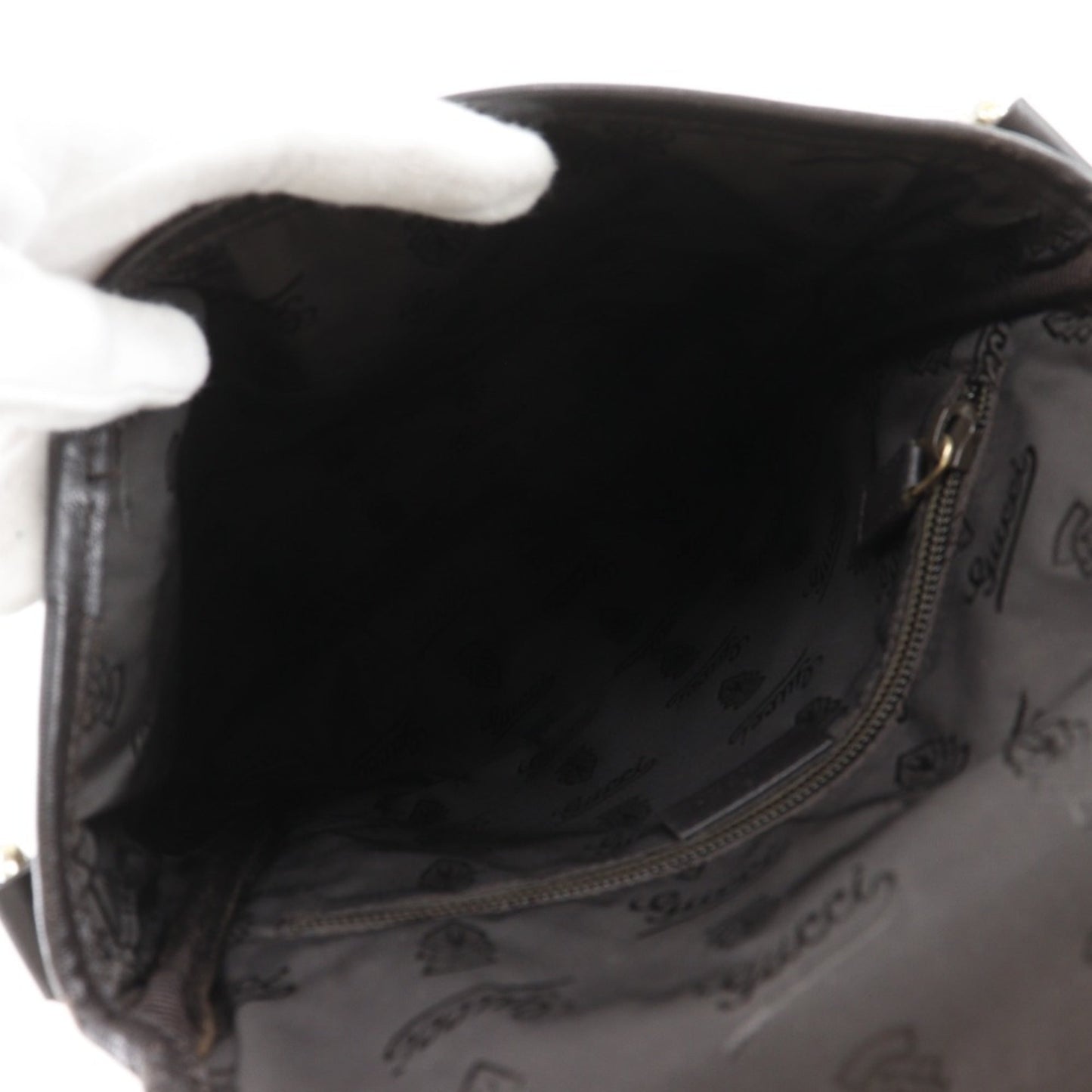 Gucci Brown Leather Shoulder Bag