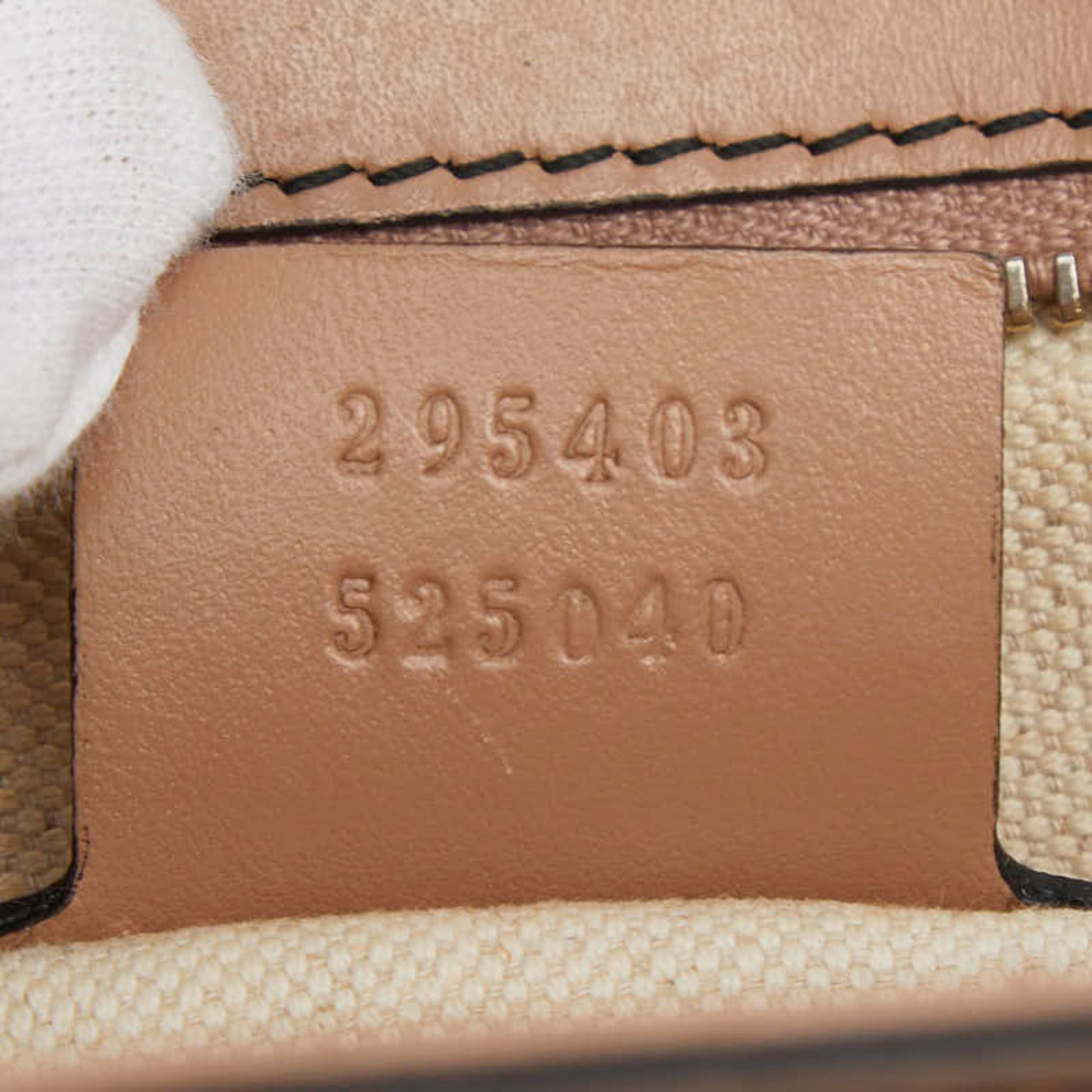Gucci Gg Canvas Beige Pink Gg Canvas Leather Shoulder Bag