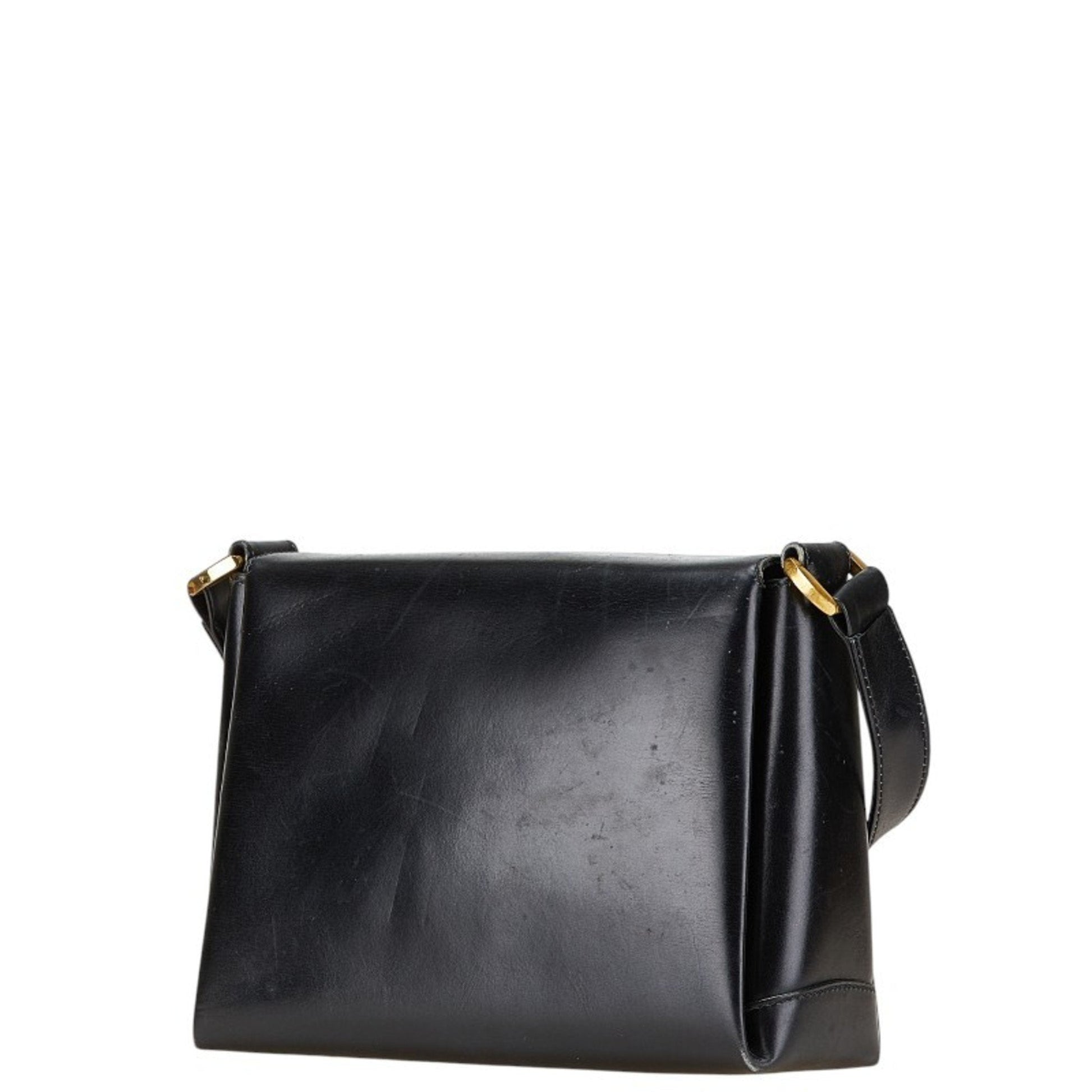 Gucci Black Leather Shoulder Bag