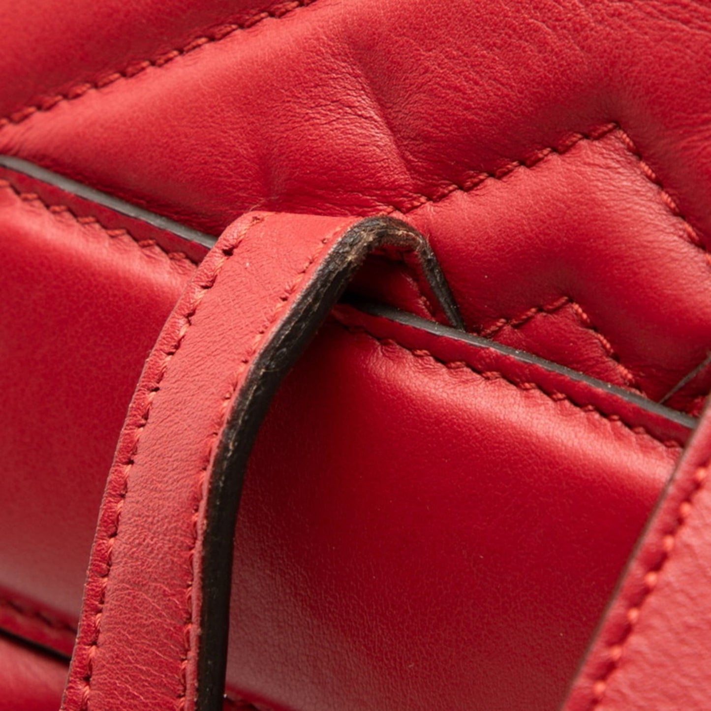 Gucci Red Color Leather Backpack