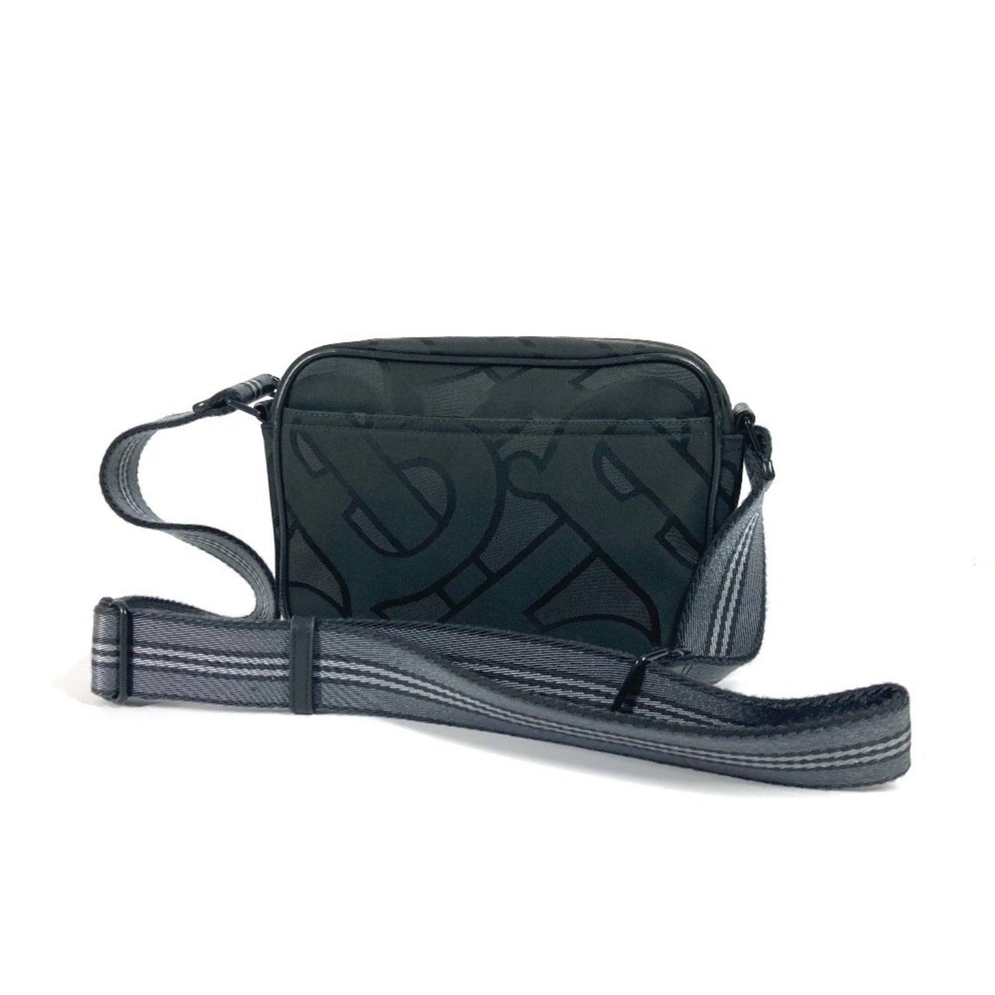 Burberry Pochette Shoulder Bag Canvas Nylon Black