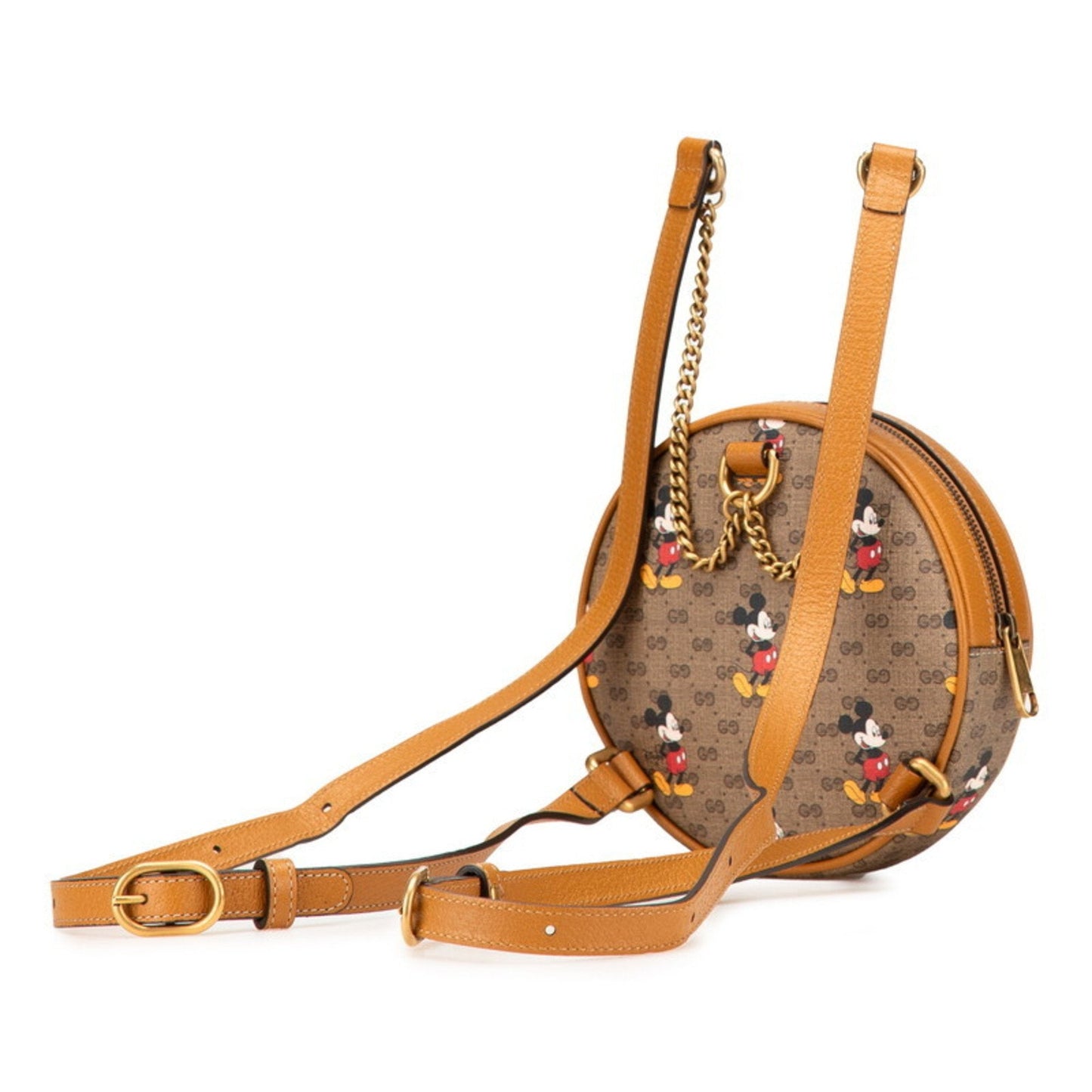 Gucci Brown Pvc Leather Backpack