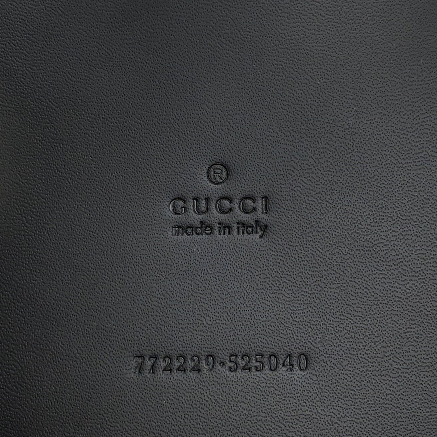 Gucci Black Gg Leather Tote Bag