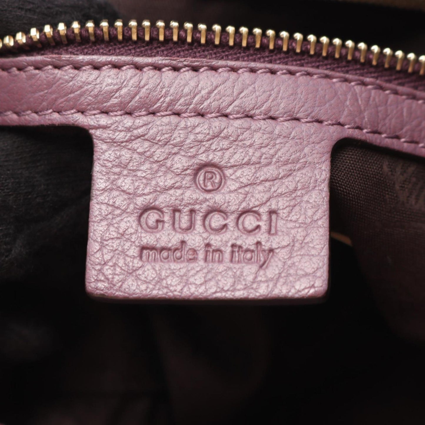 Gucci Purple Leather Shoulder Bag