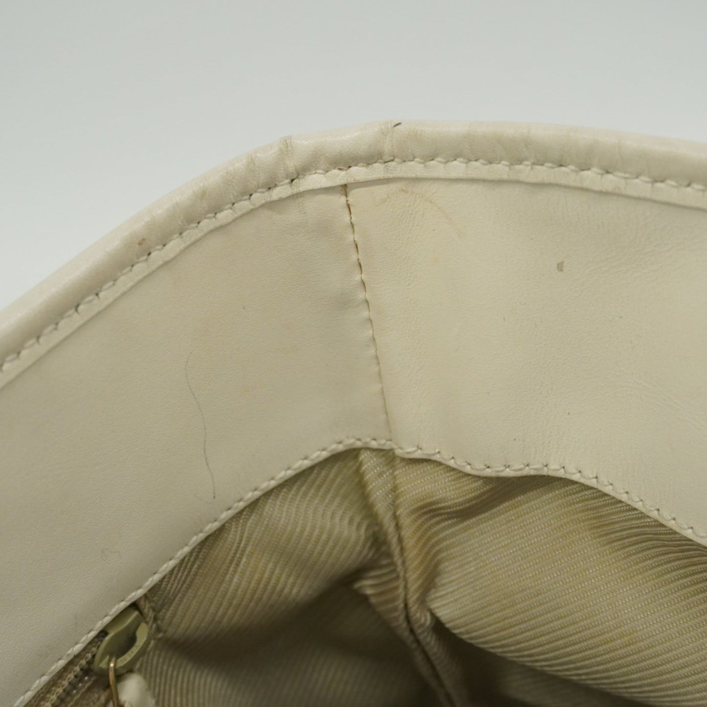 Gucci Light Blue White Canvas Tote Bag