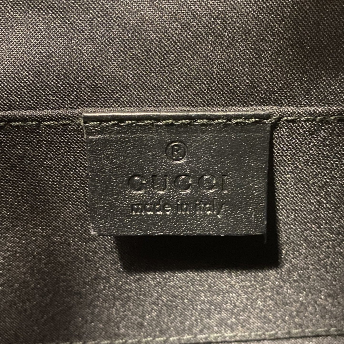 Gucci Black Canvas Shoulder Bag