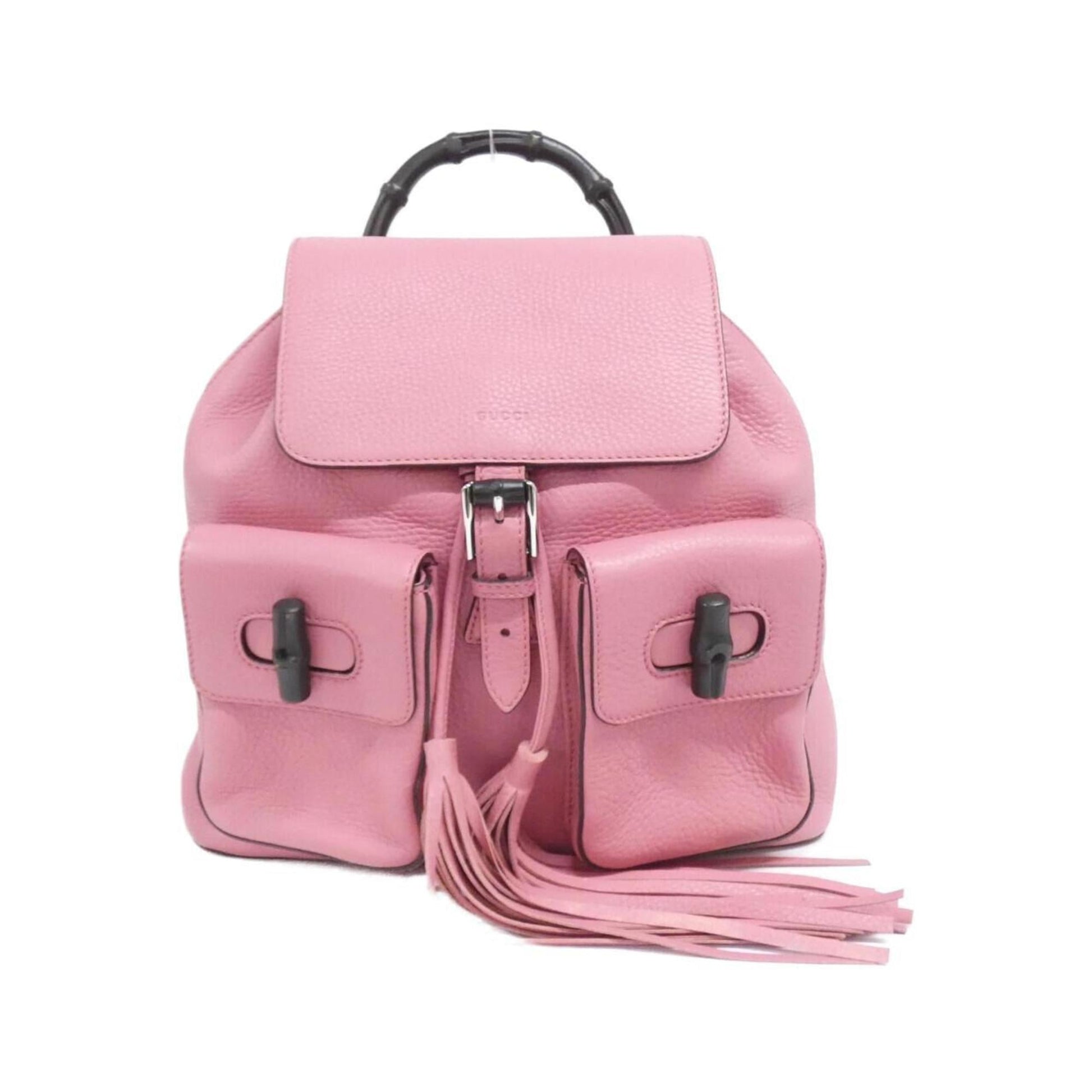Gucci Silver Leather Backpack
