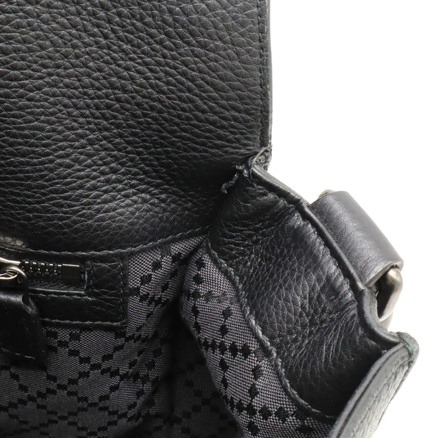 Gucci Black Leather Shoulder Bag