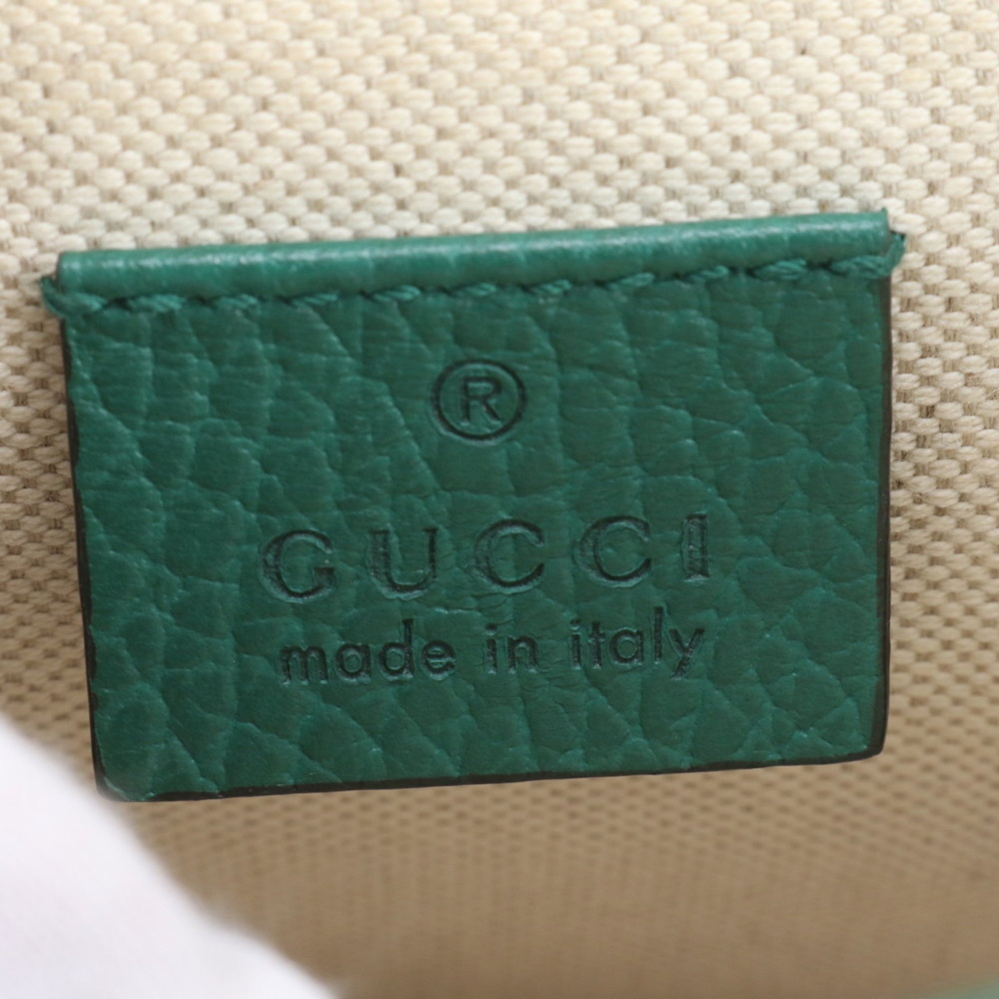 Gucci Green Leather Shoulder Bag