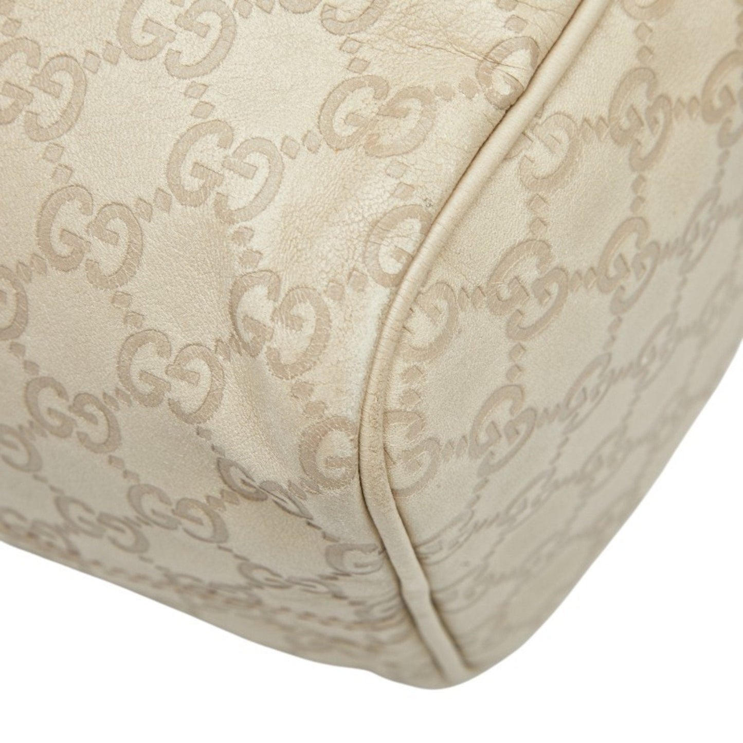 Gucci Ivory Leather Handbag