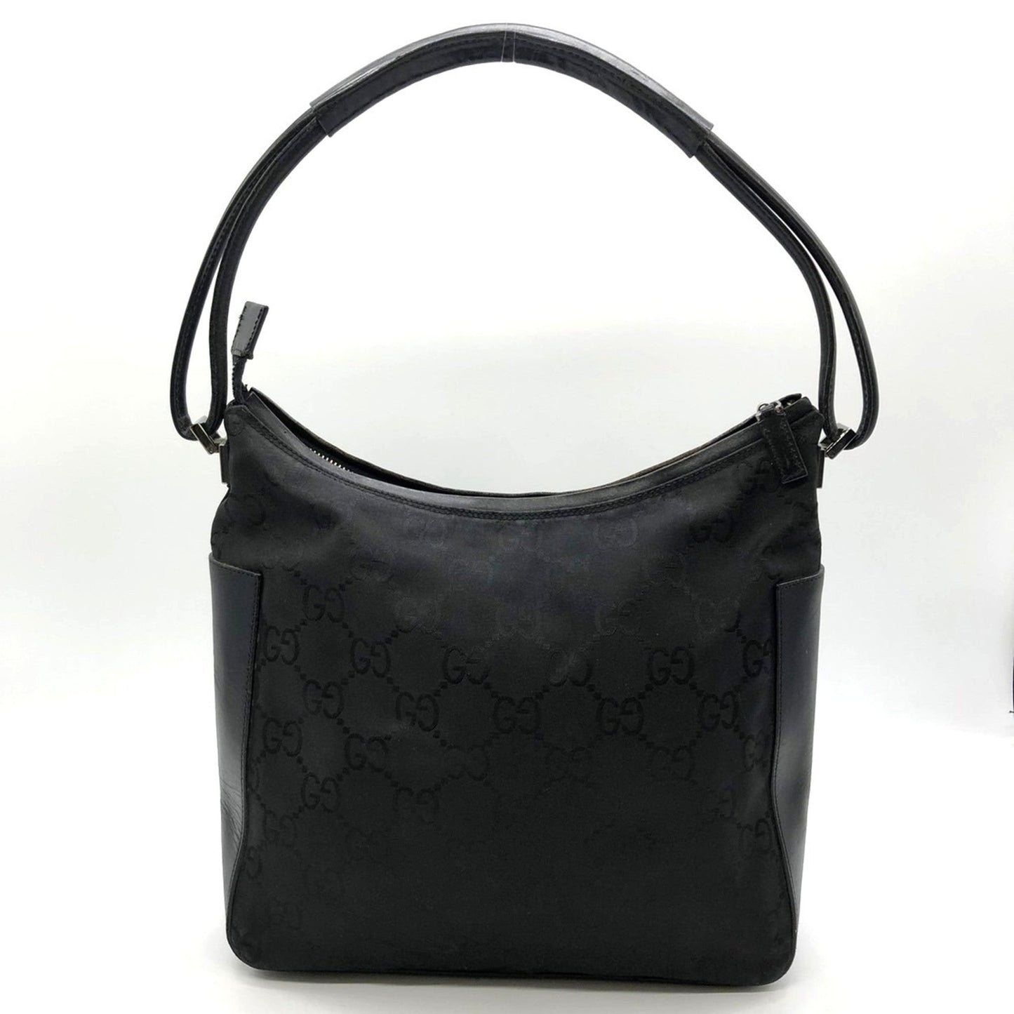 Gucci Black Nylon Leather Shoulder Bag