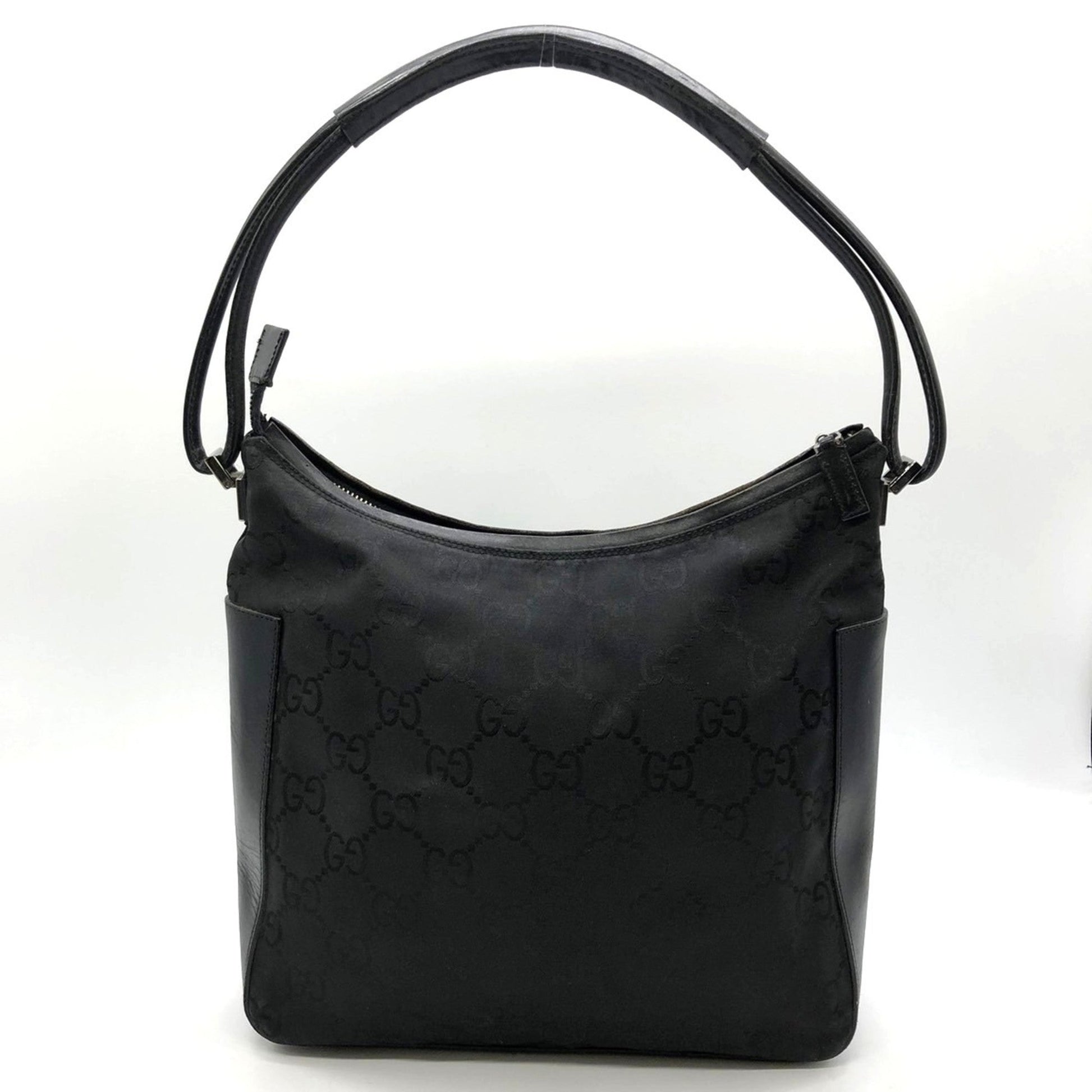 Gucci Black Nylon Leather Shoulder Bag